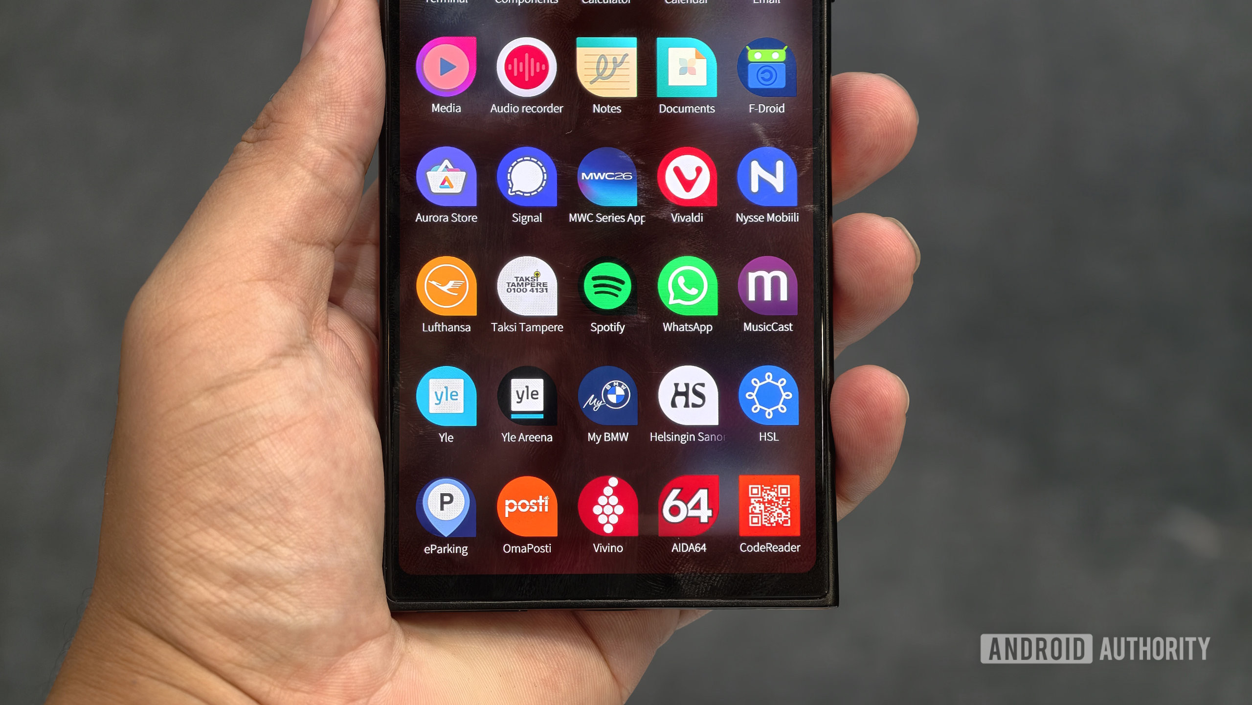 Jolla Phone 2026 App Drawer