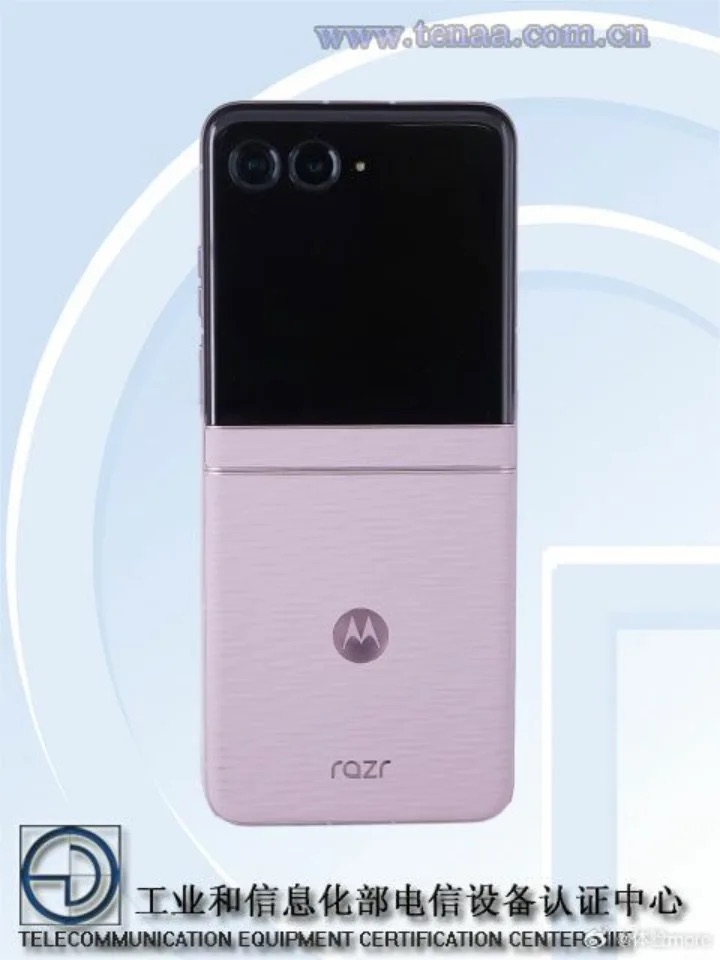 The Motorola Razr 2026 in a TENAA regulatory listing.