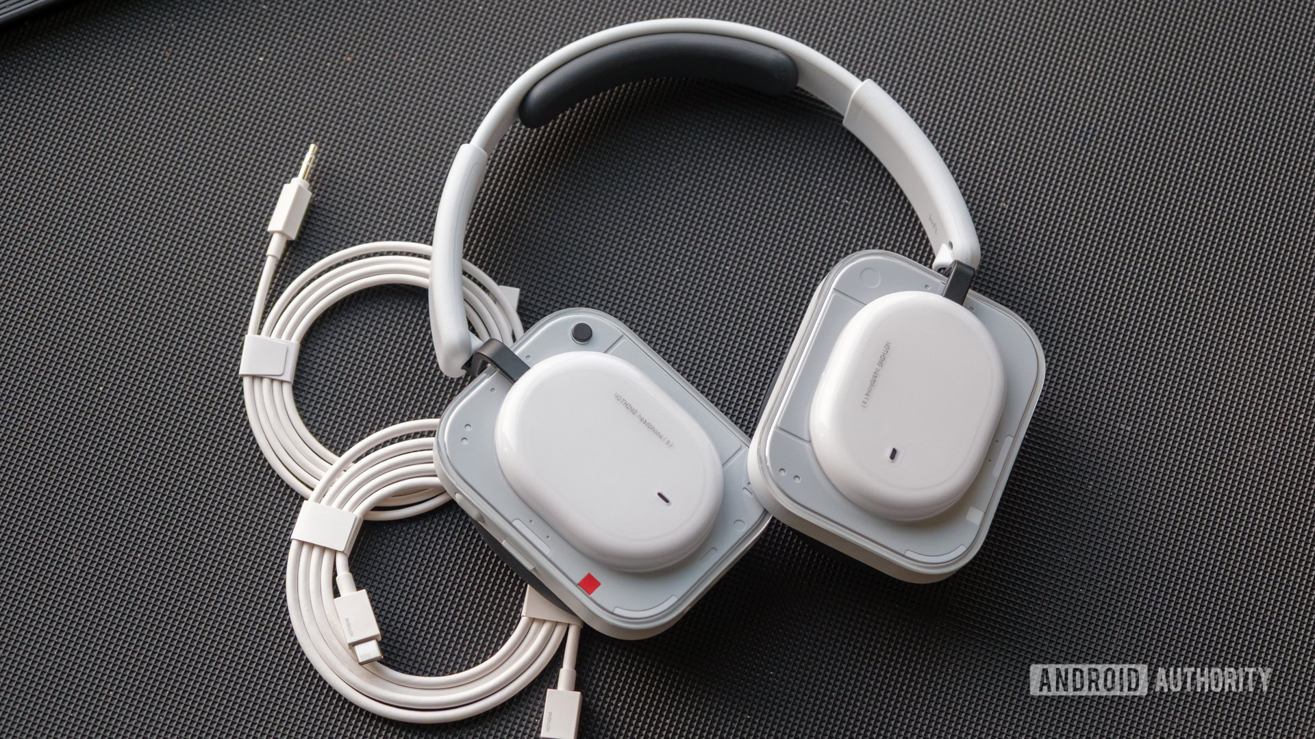 Nothing Headphone A next to cables Nothing Headphone A next to cables