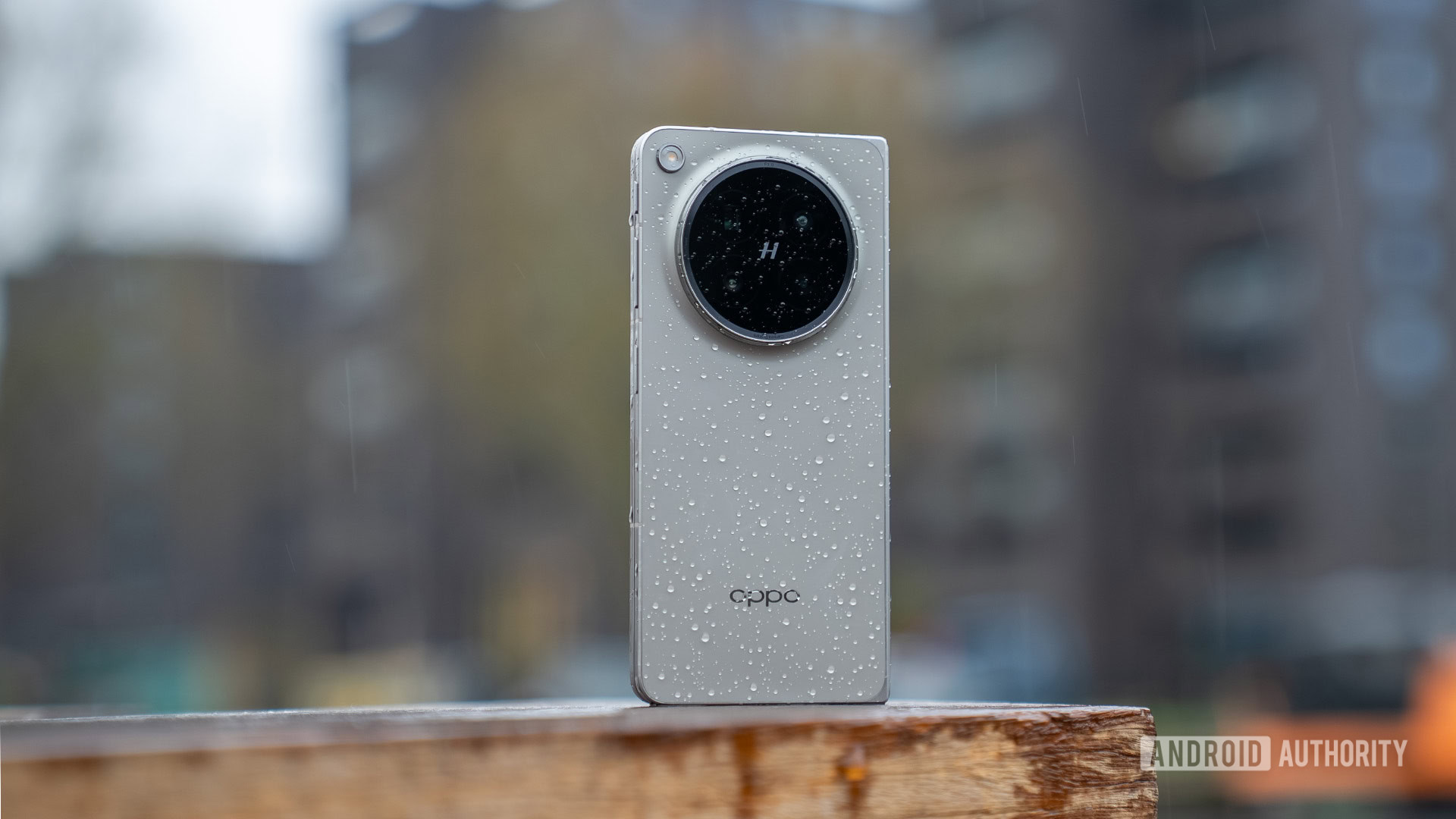 Oppo Find N6 stood on table