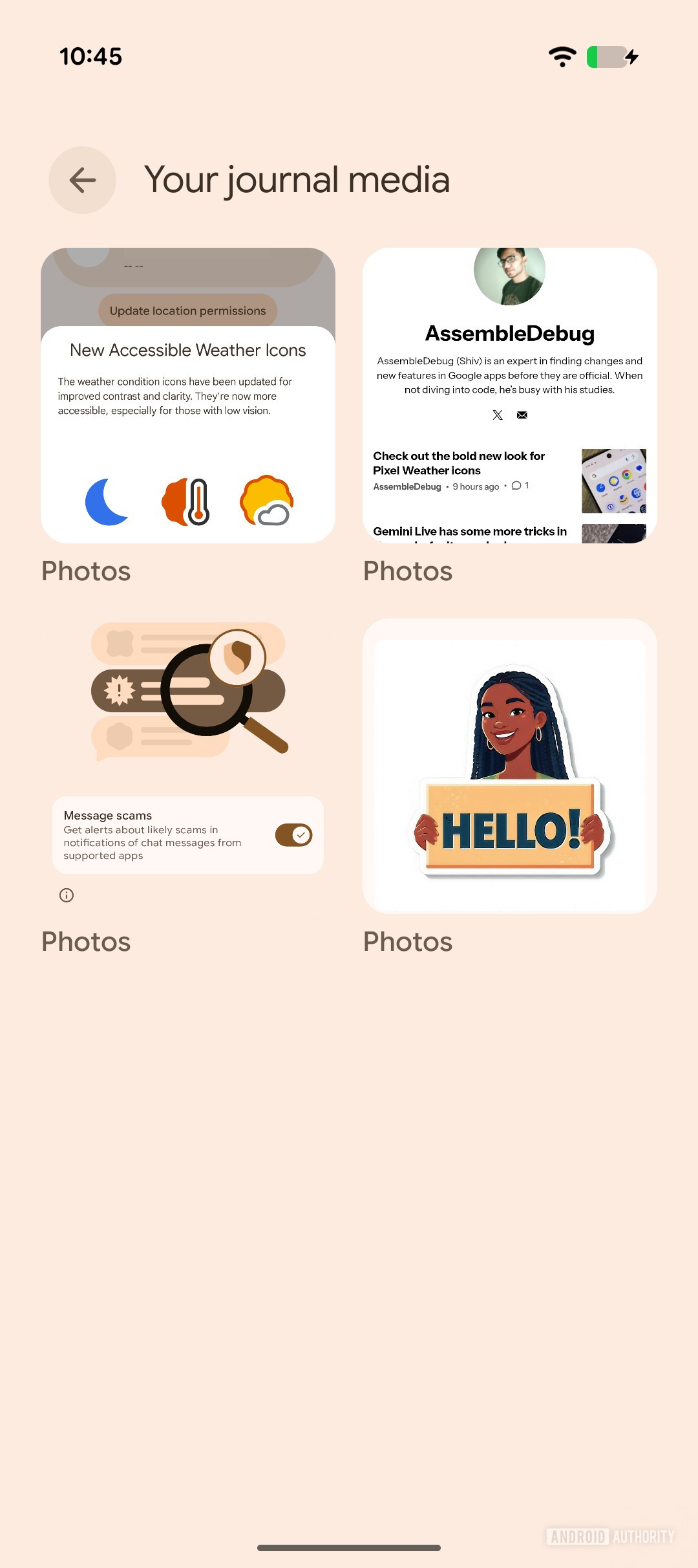 Pixel Journal Layout Controls For Media 4