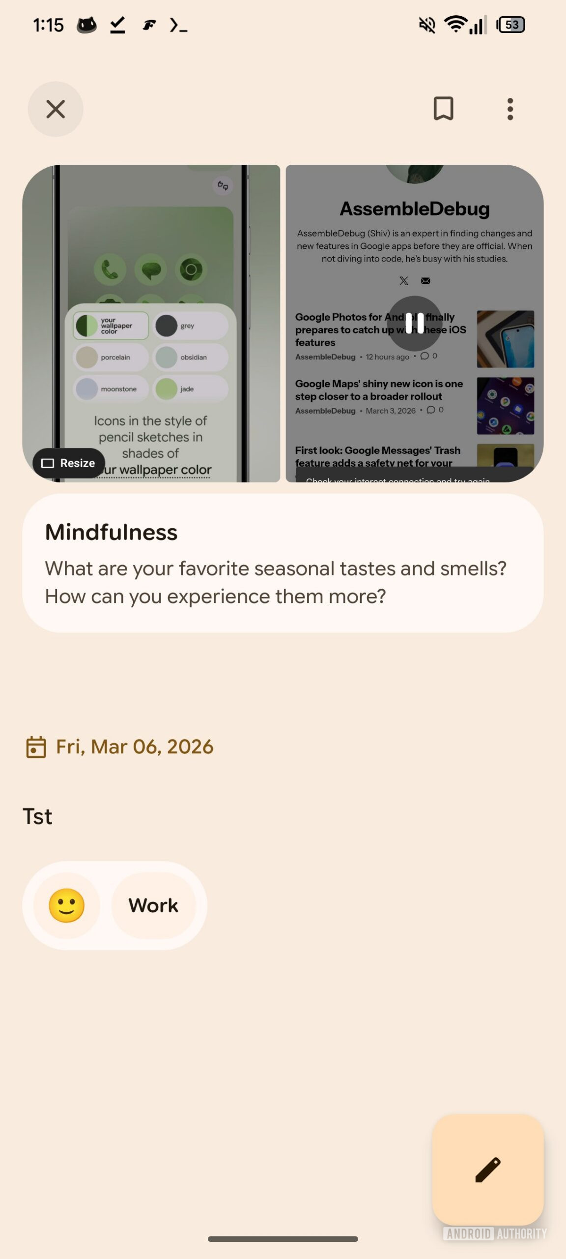 Pixel Journal Video Playback 1