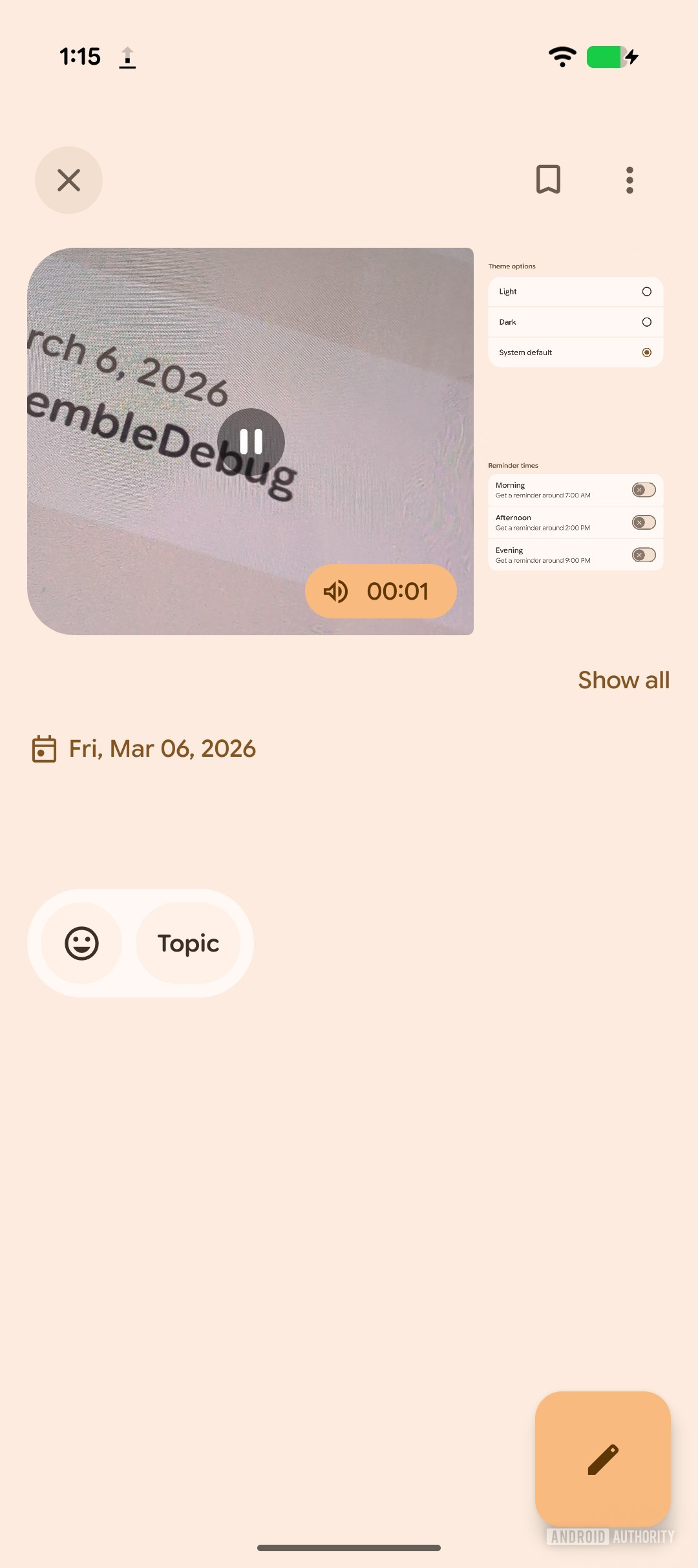 Pixel Journal Video Playback 2