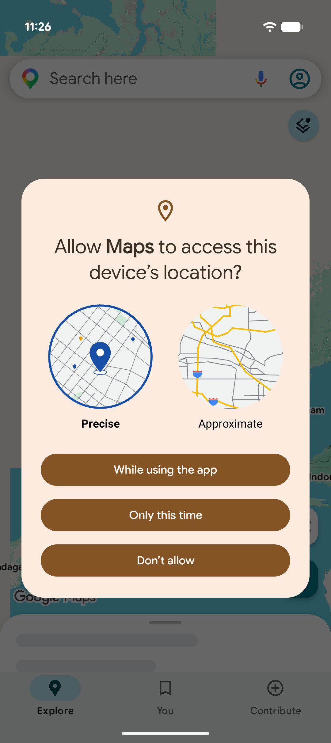 Redesigned permission UI