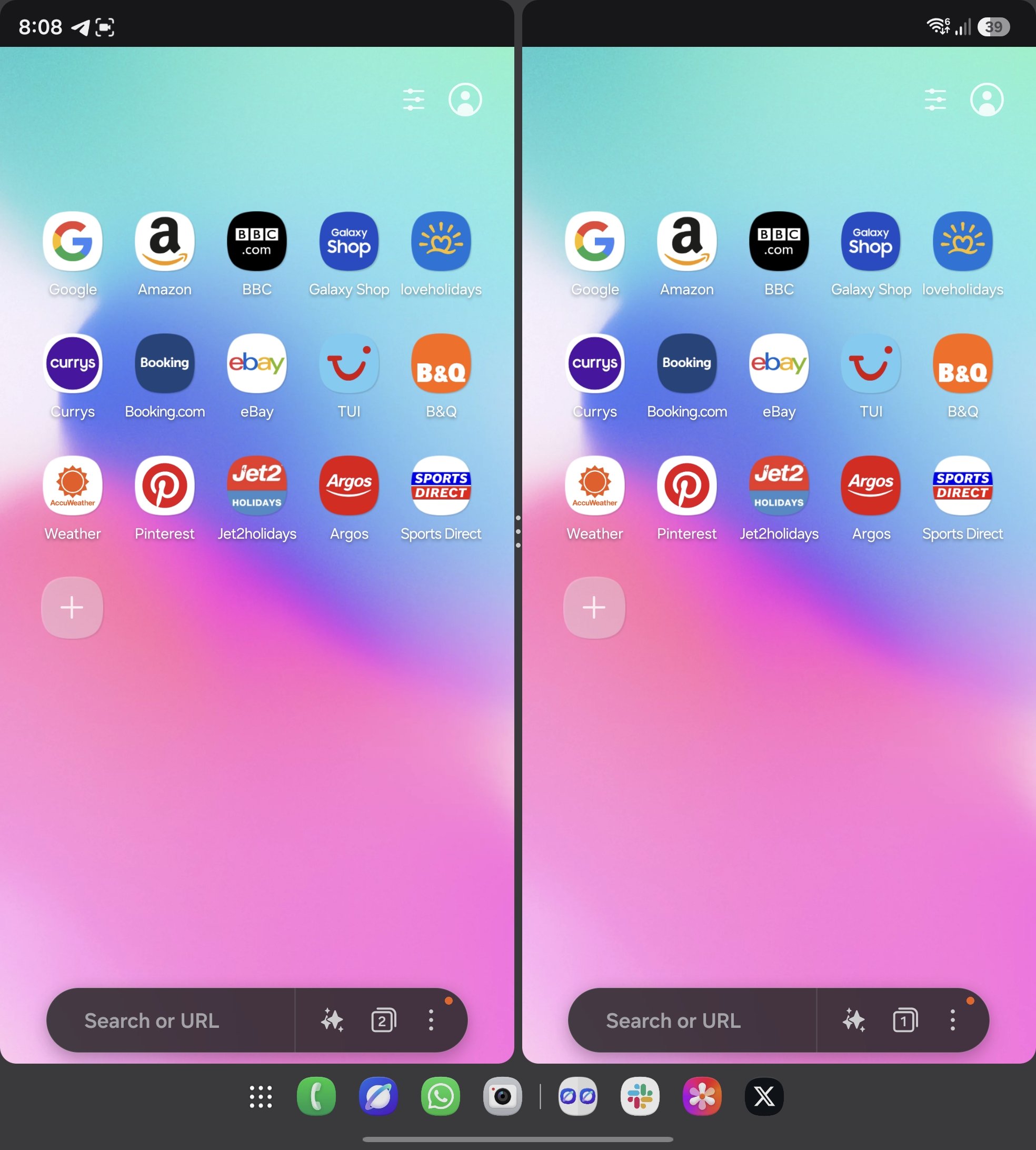 Samsung Browser Mutiple Windows Galaxy Z Fold 7 One UI 9
