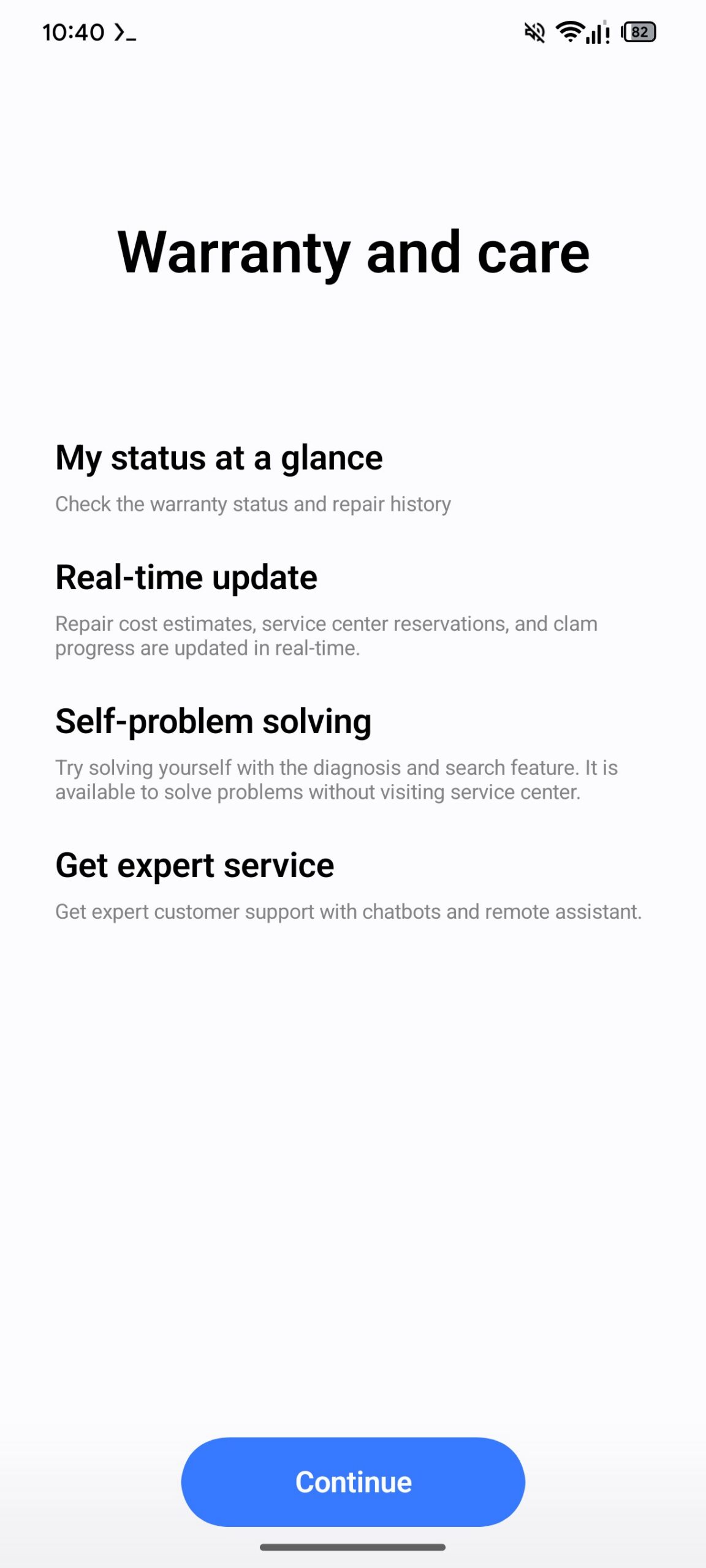 Samsung One UI 9 Warranty & Care App 1