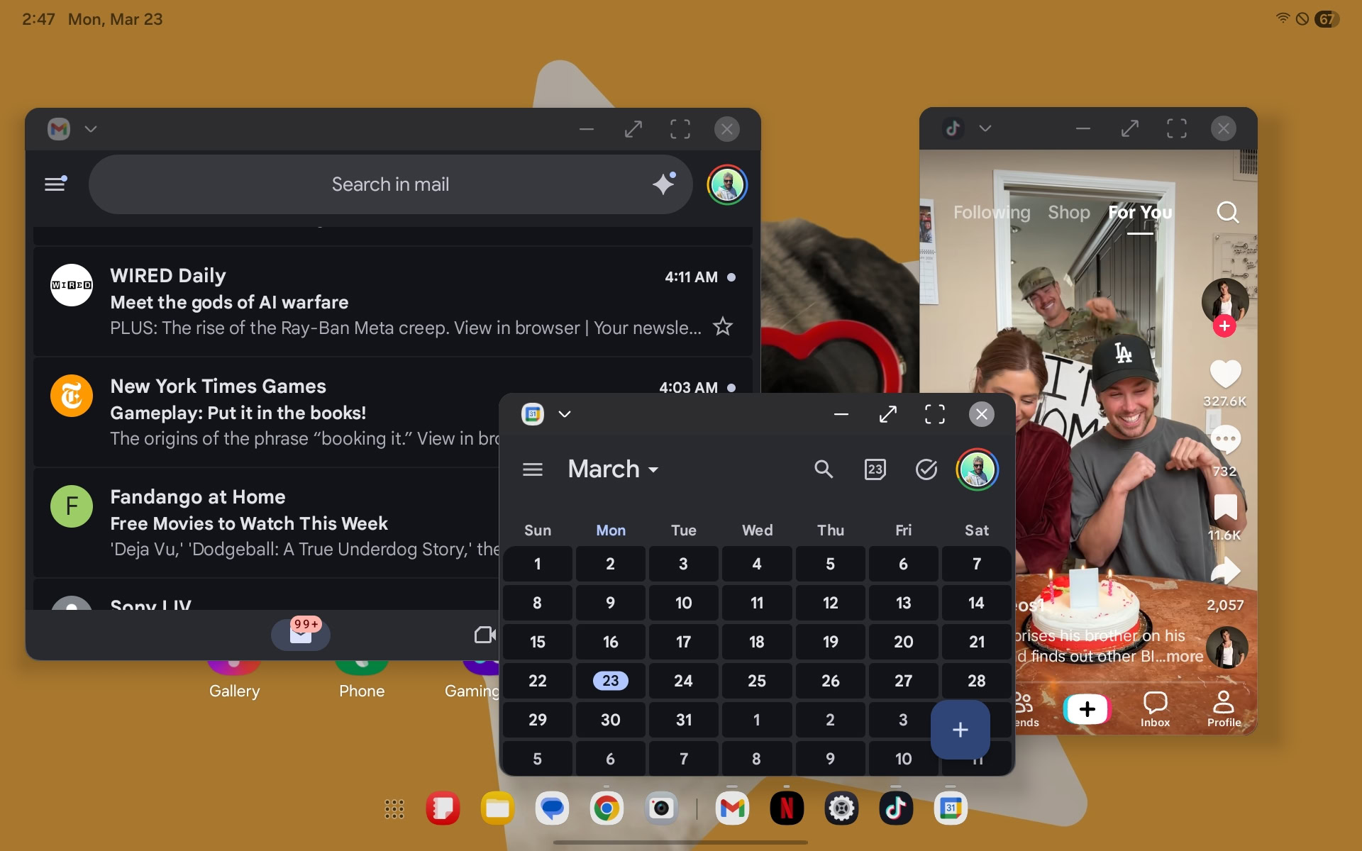 Galaxy Tab A11 Plus 5G review image showing One UI interface