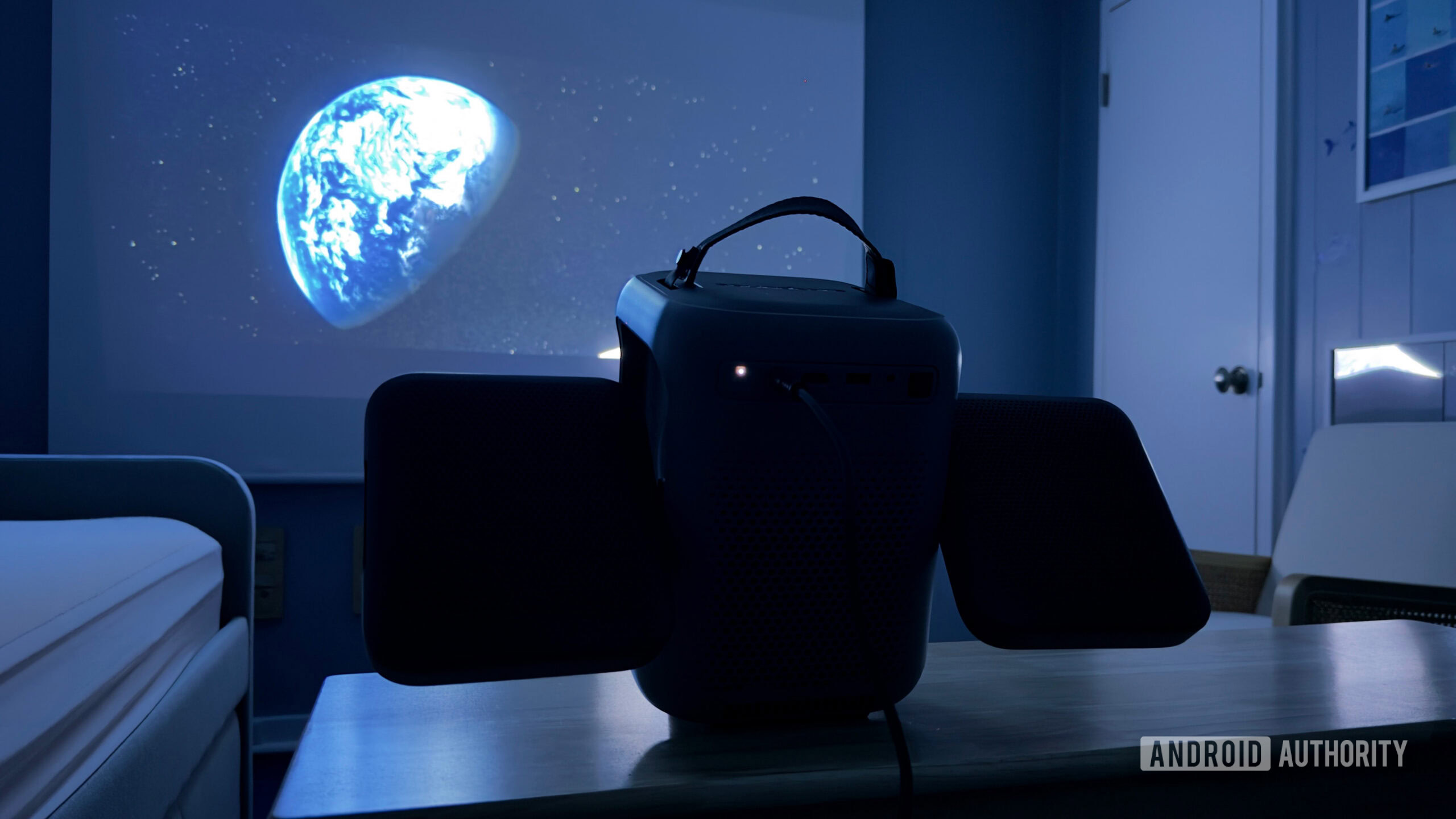 Soundcore Nebula P1i projecting