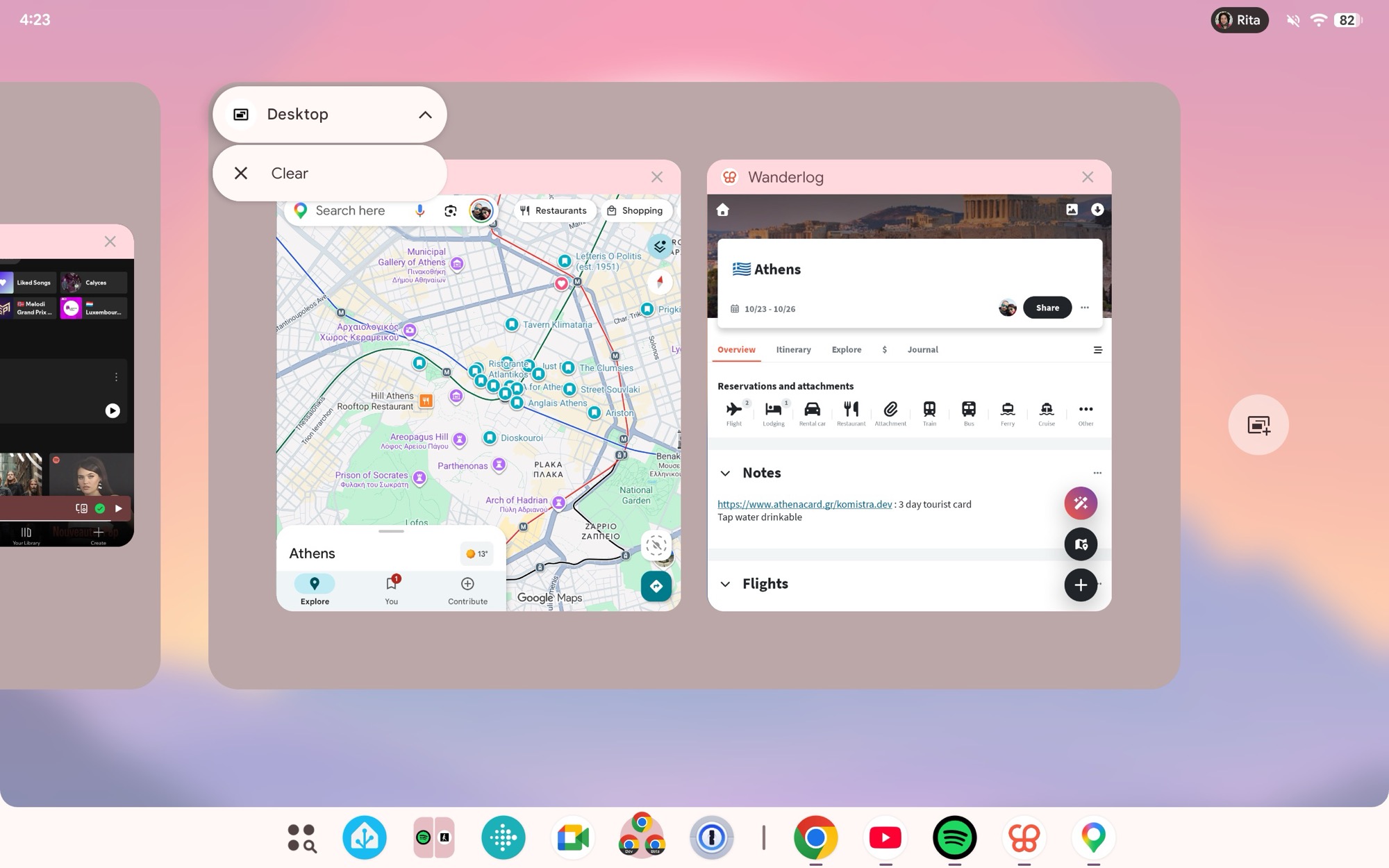android 16 qpr3 screenshot app switcher desktop options