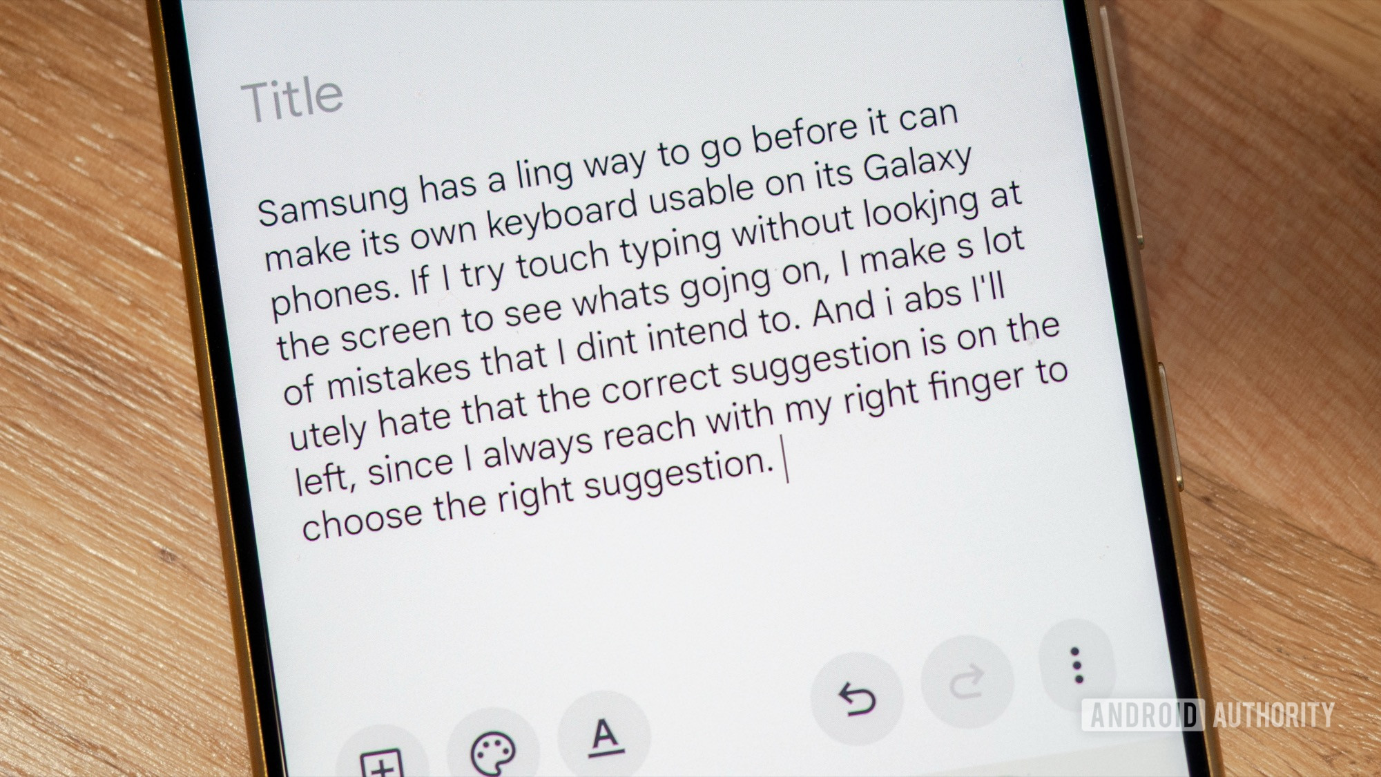 bad samsung keyboard touch type galaxy s24 ultra
