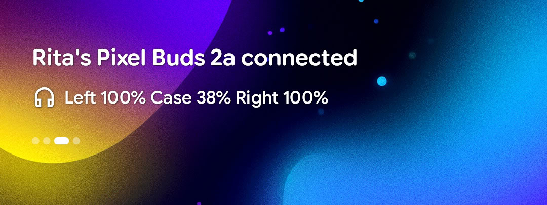 cropped screenshot pixel at a glance pixel buds