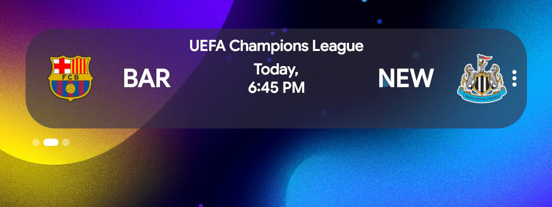 cropped screenshot pixel at a glance sports scores