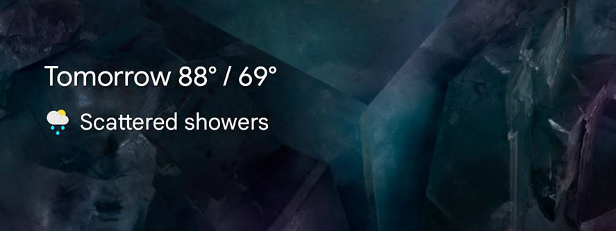 cropped screenshot pixel at a glance weather warning