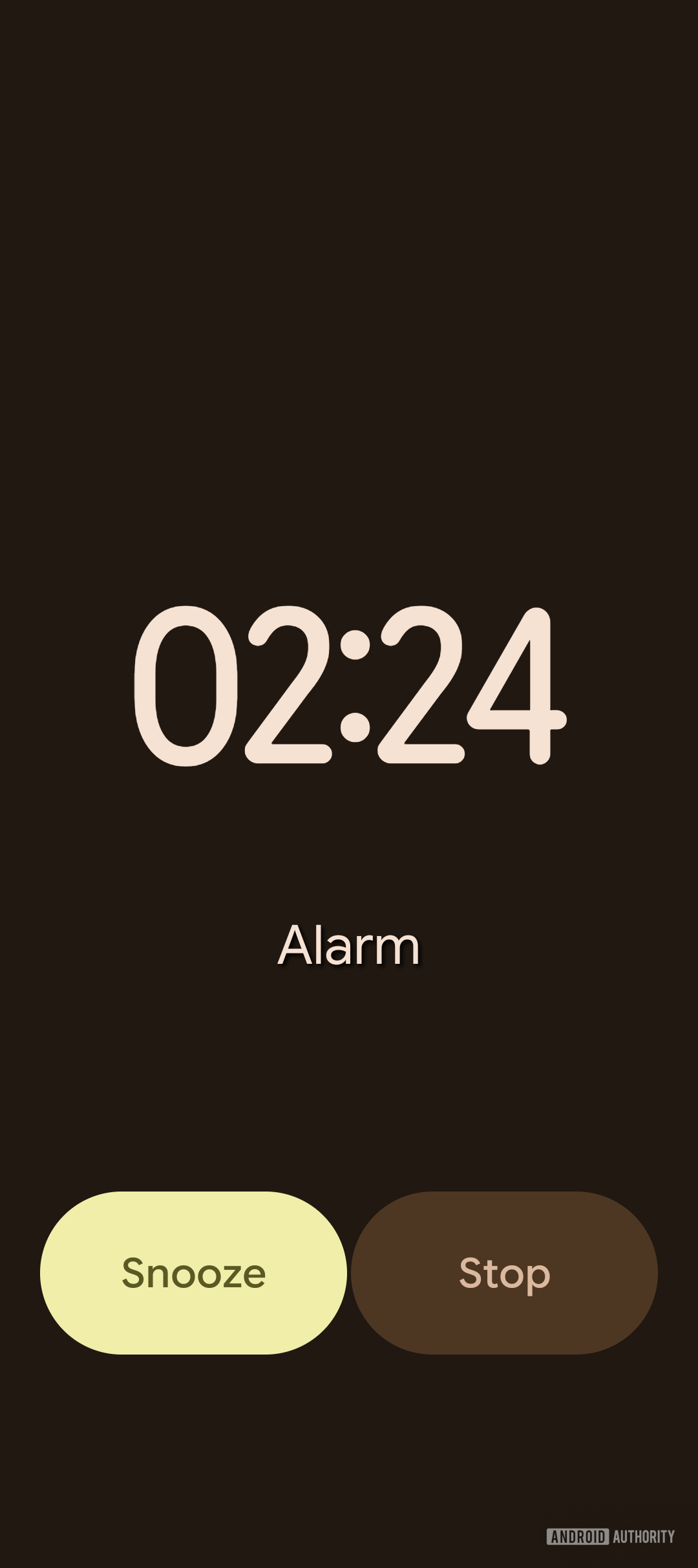 google clock new alarm dismiss buttons