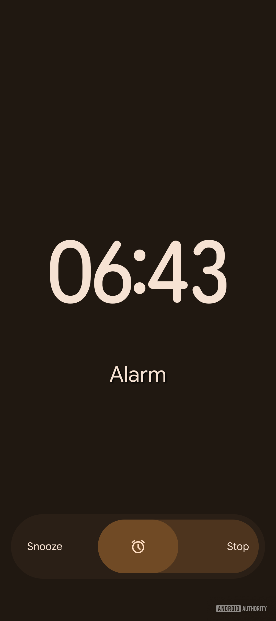 google clock new alarm dismiss slider