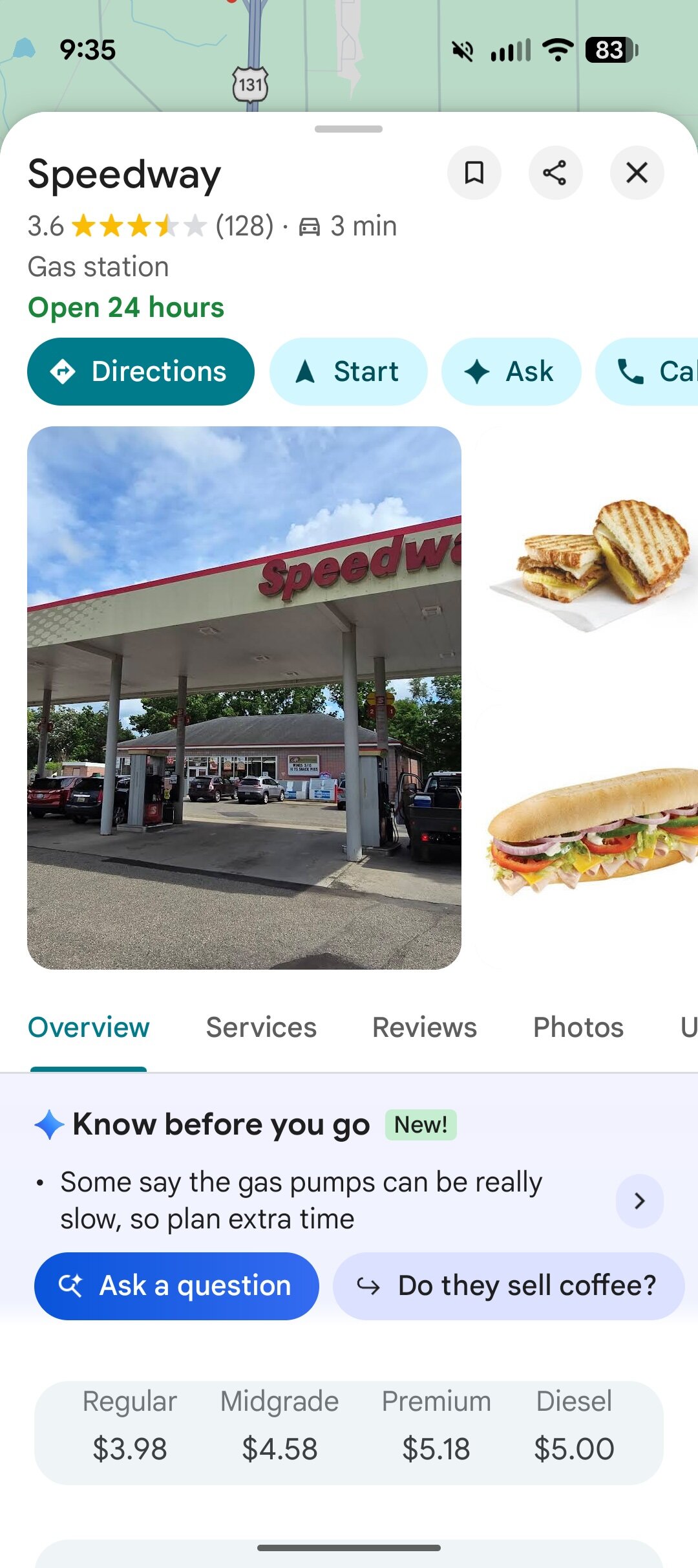 google maps gas prices screenshot 3