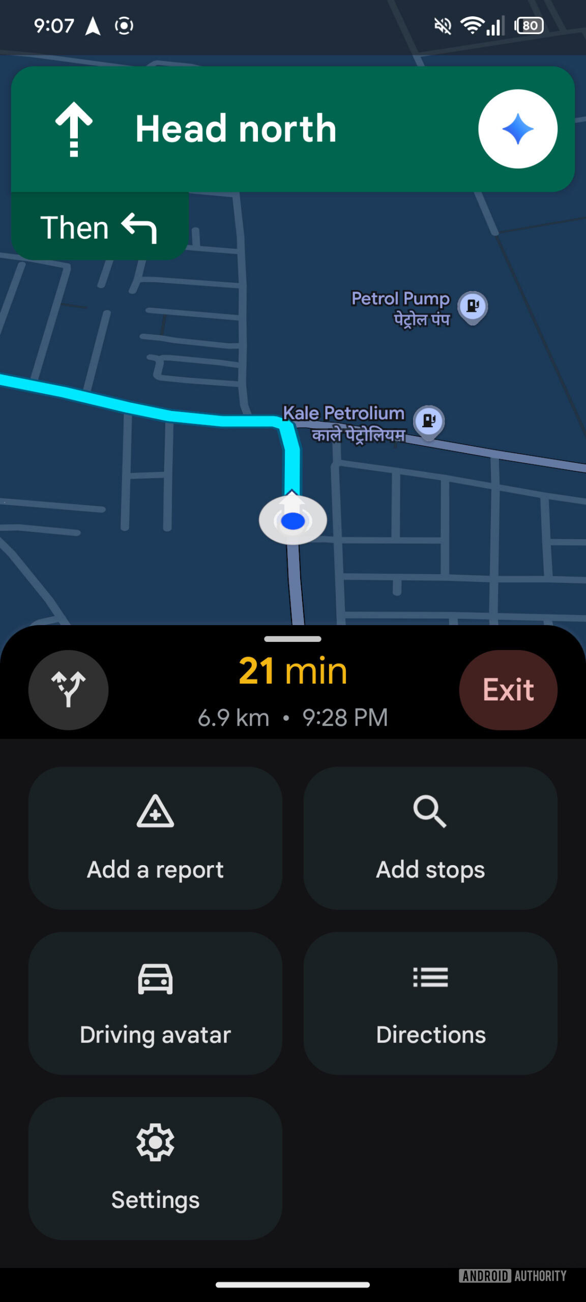 google maps new expanding menu