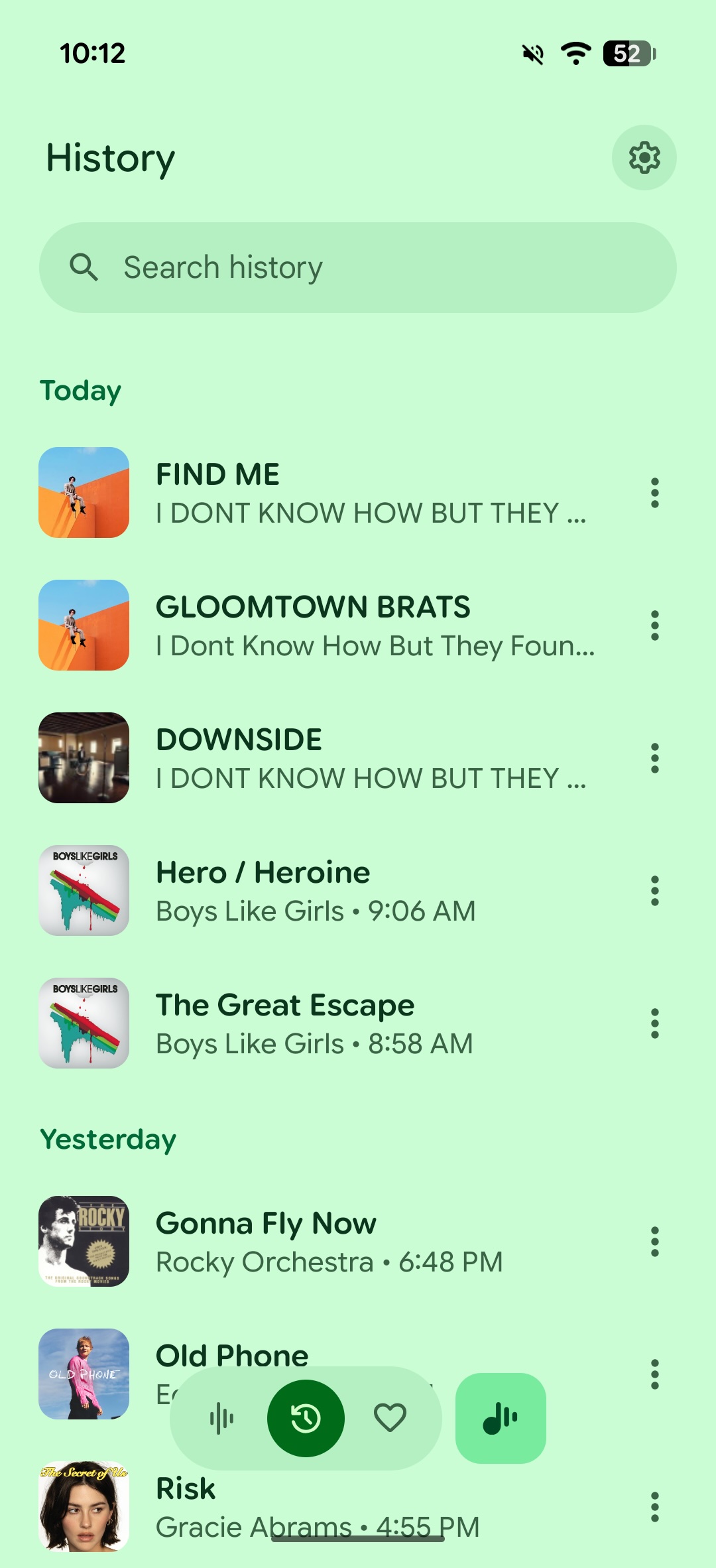 New Now Playing app UI.