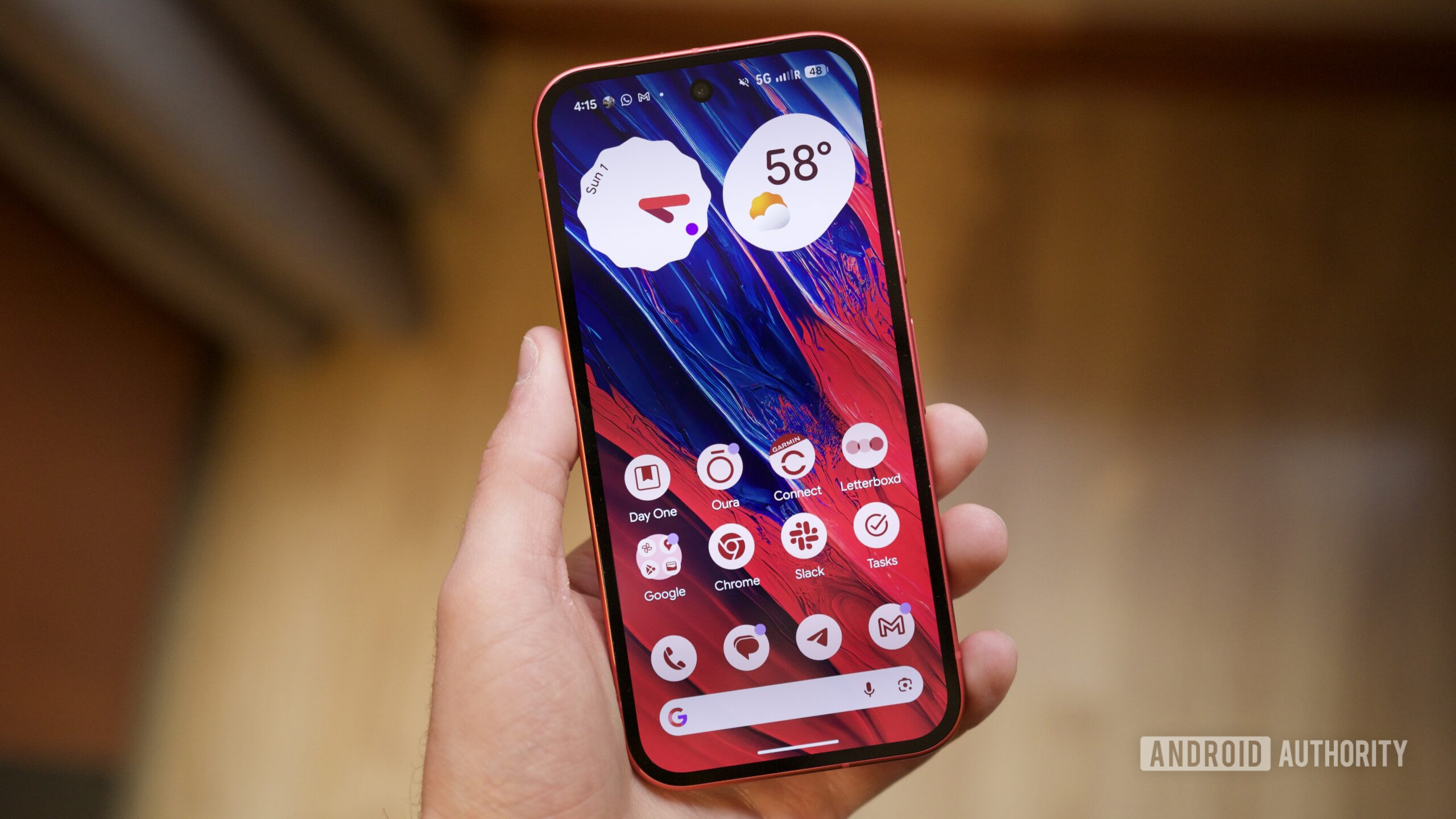 google pixel 10a berry hands on joe 3 The Google Pixel 10a with its screen on.