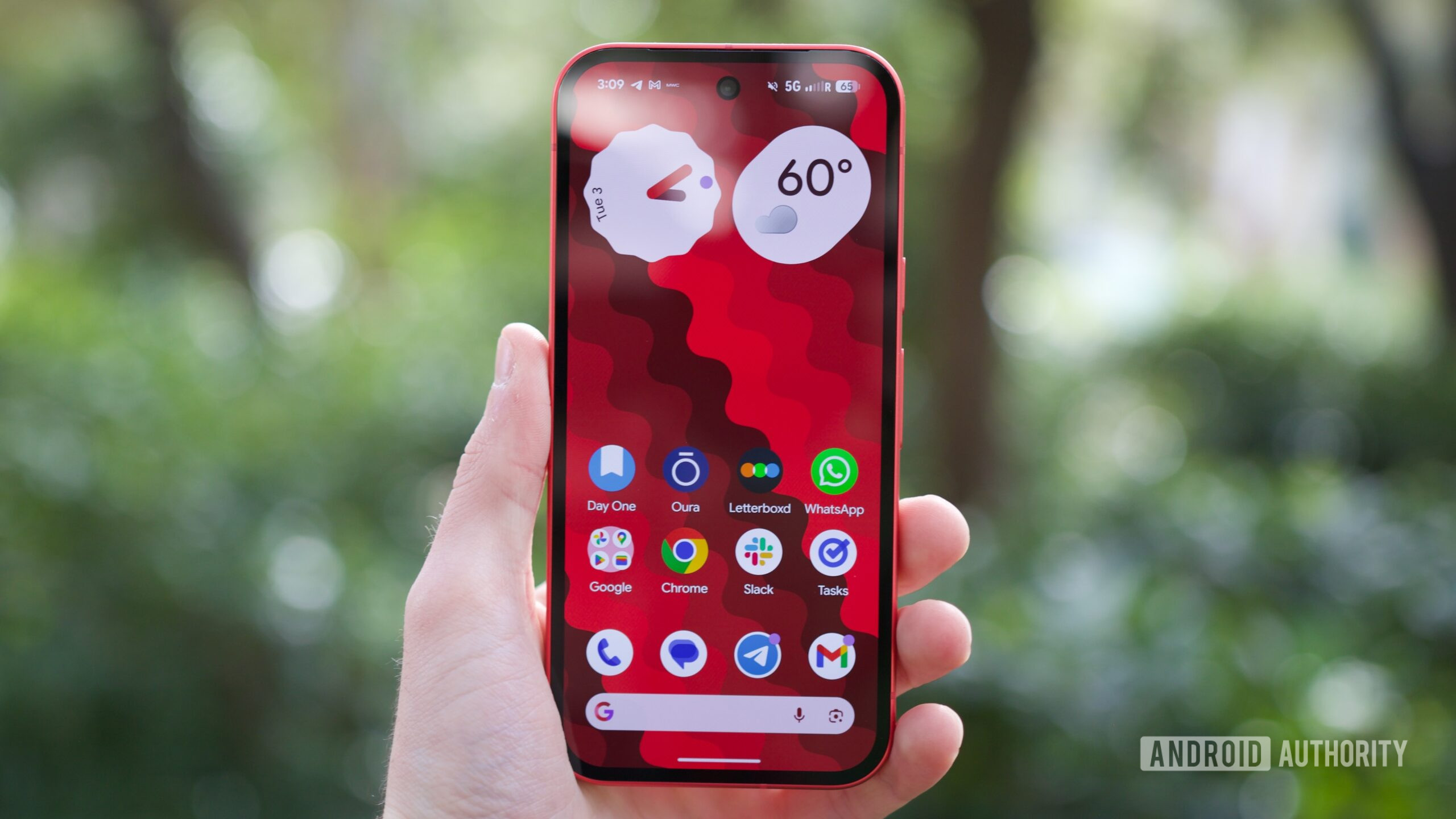 Home screen on the Google Pixel 10a.