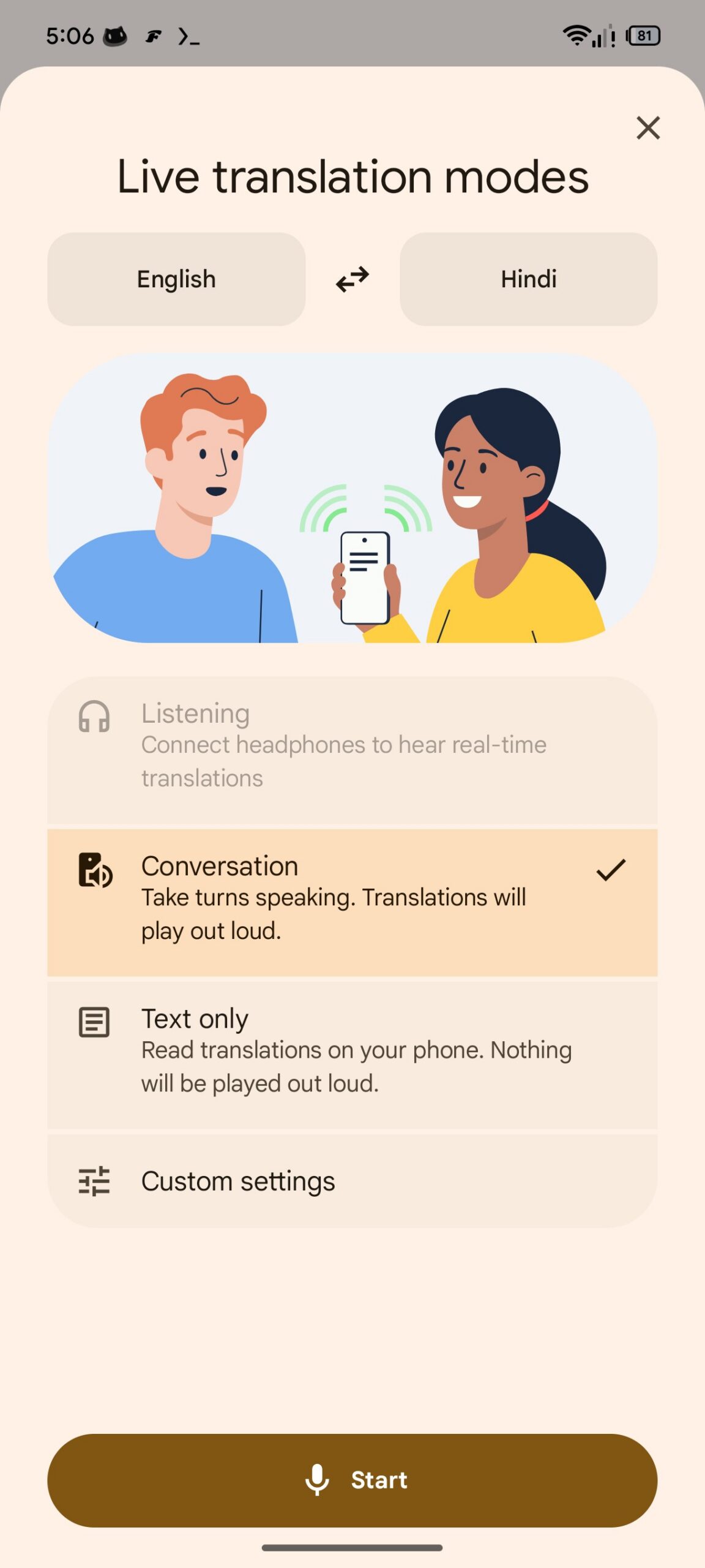 google translate live update 3