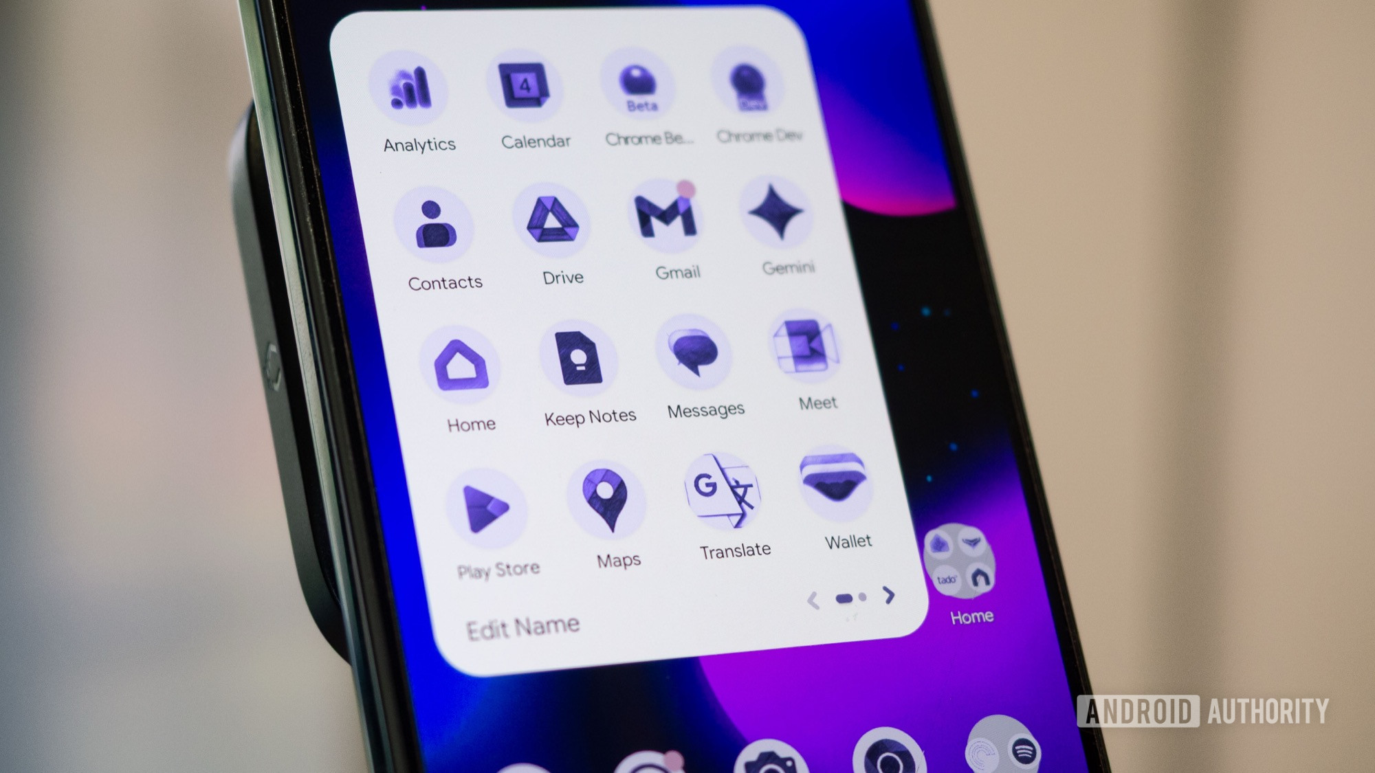 pixel launcher custom icons scribbles purple