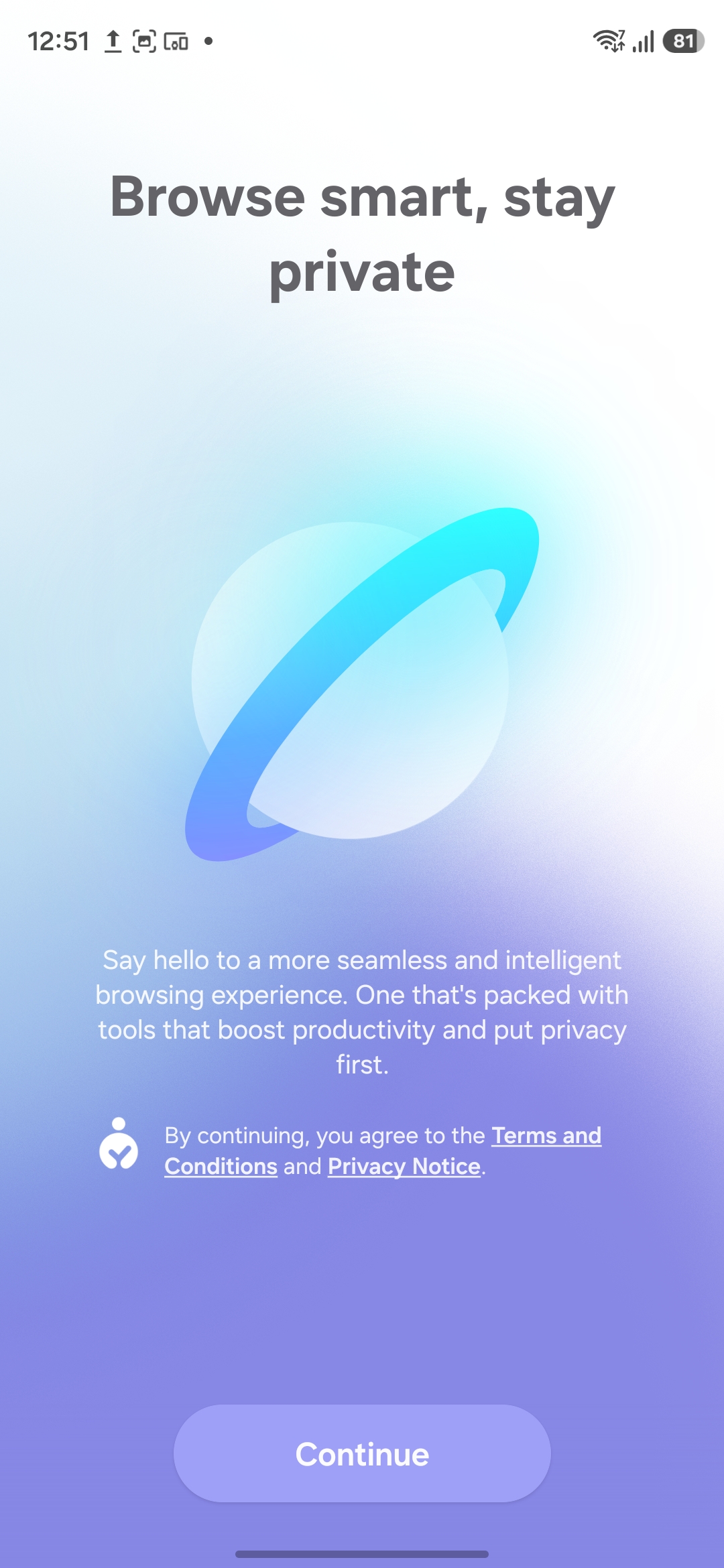 samsung browser new onboarding march 2026 5