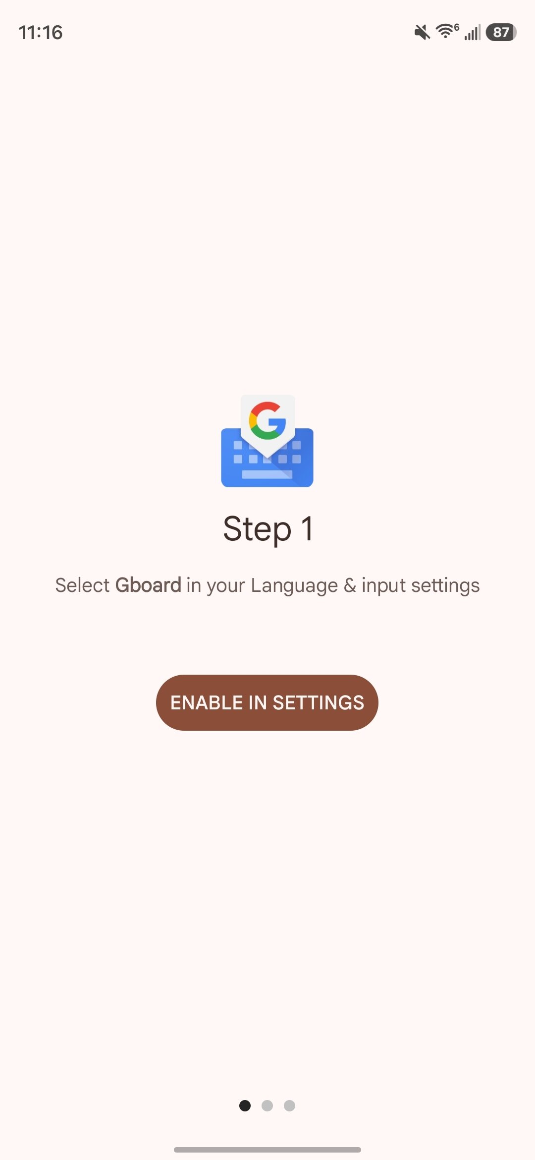 Screenshot of getting rid of Samsung Keyboard on a Samsung phone.