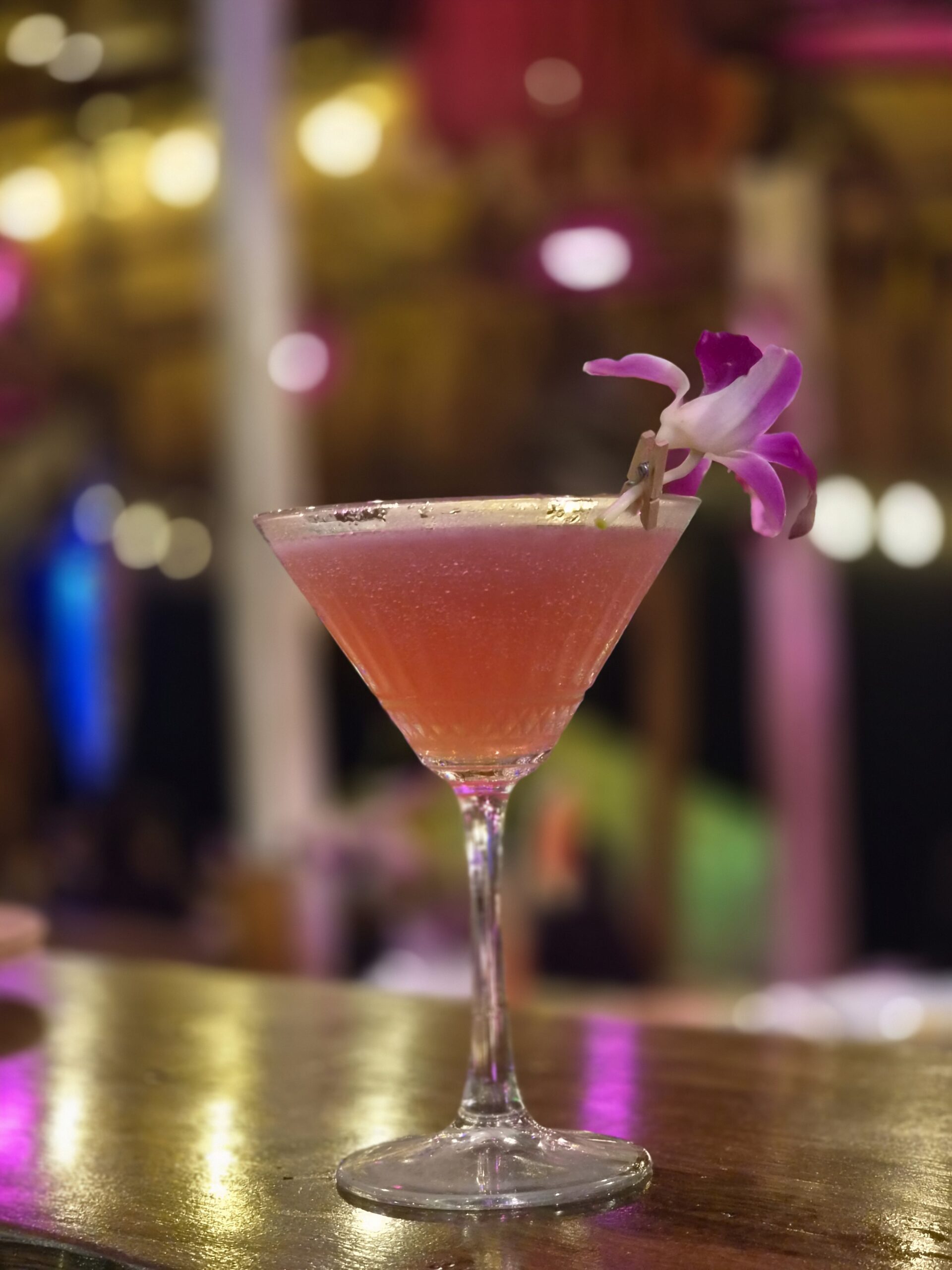 Photo of a pink cocktail, taken with the Samsung Galaxy S26.