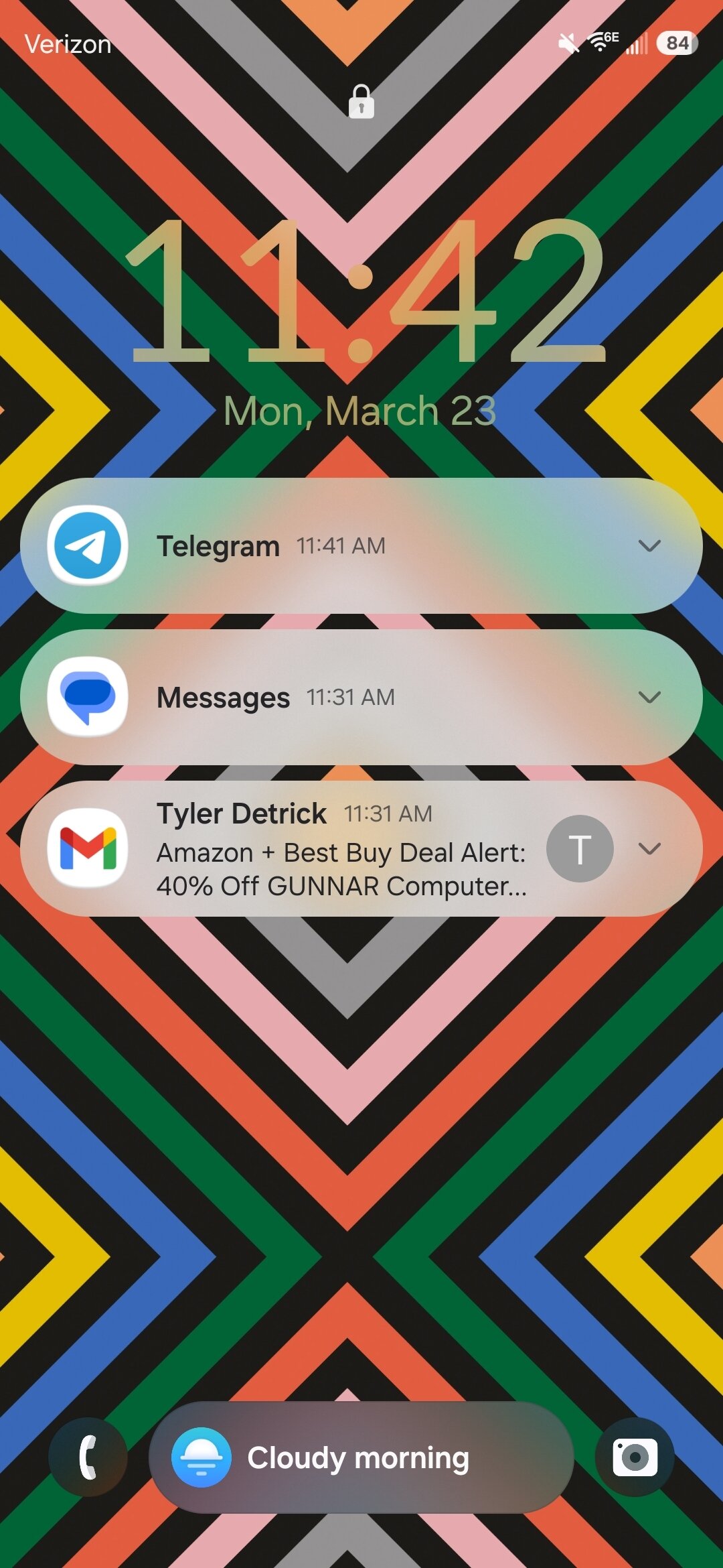 Screenshot showing how to fix lock screen notification icons on Samsung phones.