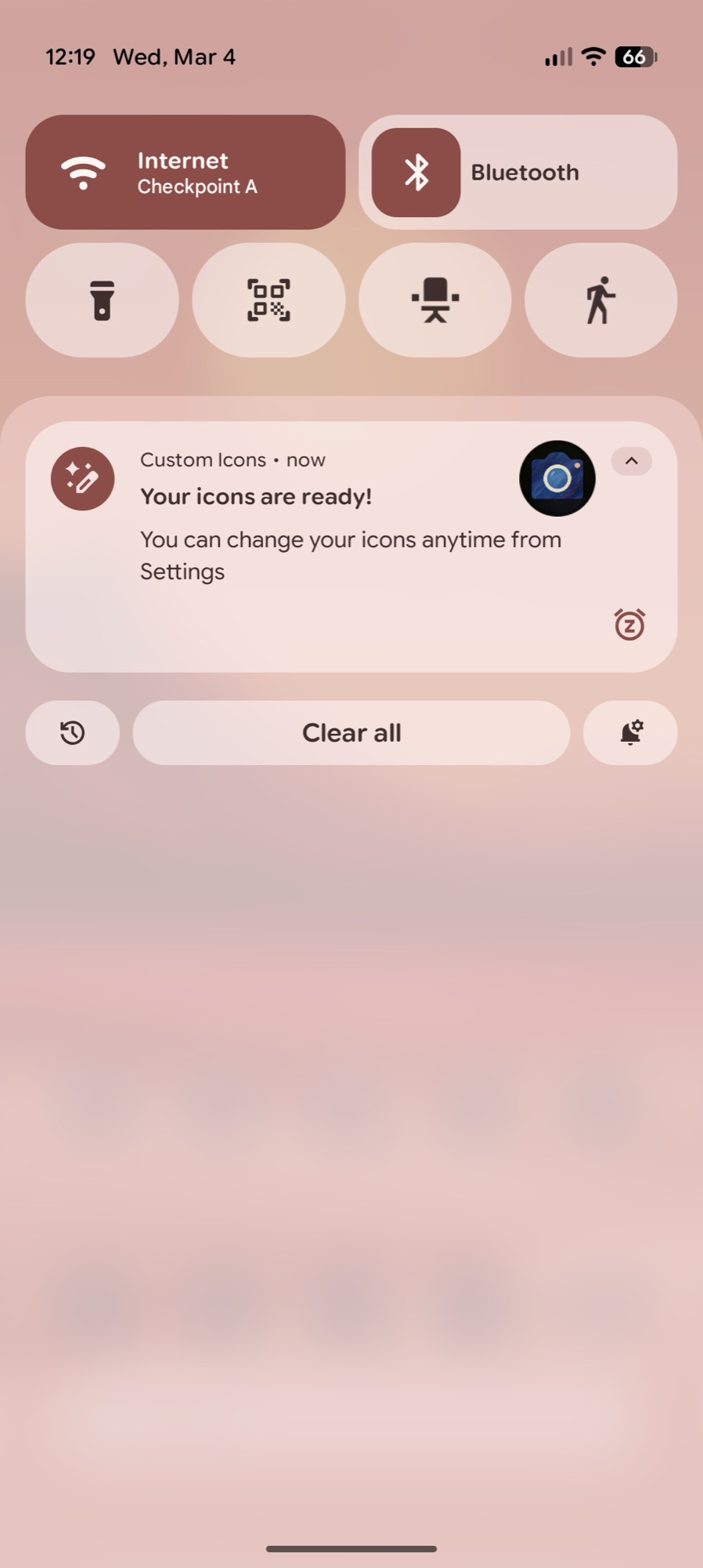 screenshot android 16 qpr3 wallpaper style icons create easel denim ready