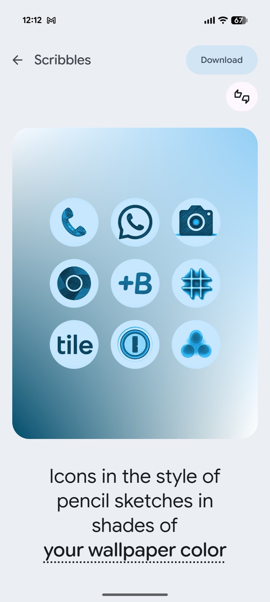 screenshot android 16 qpr3 wallpaper style icons create scribbles 1