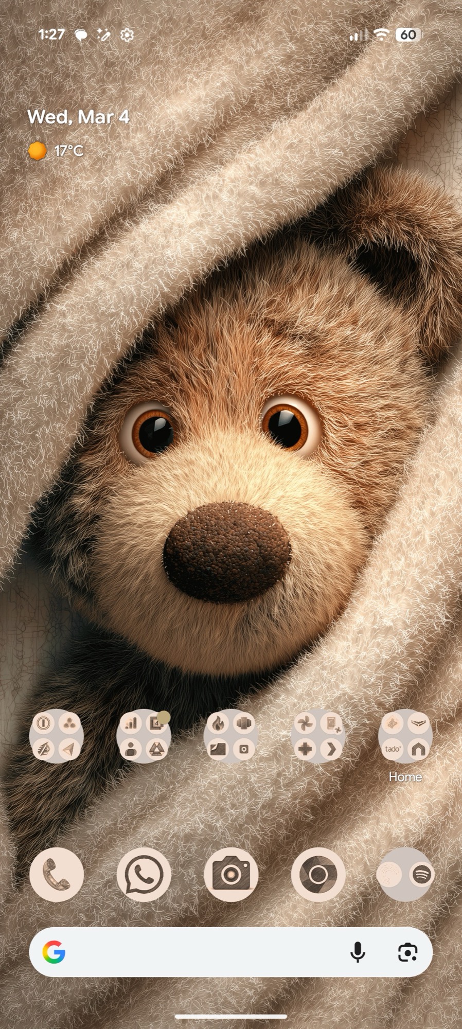 screenshot android 16 qpr3 wallpaper style icons create scribbles beige 1