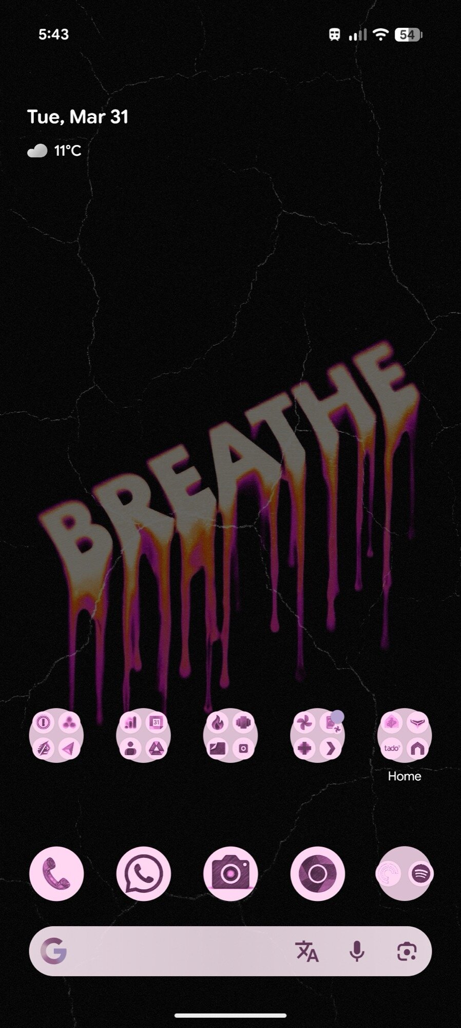 screenshot pixel android transit mode dim wallpaper home screen