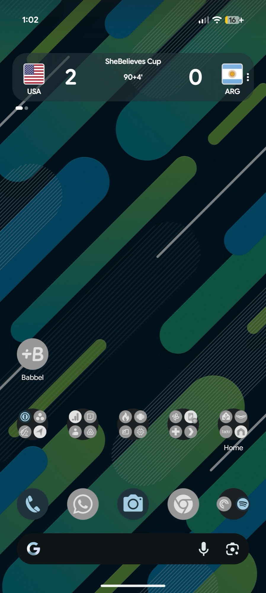 screenshot pixel home screen at a glance sports scores 5