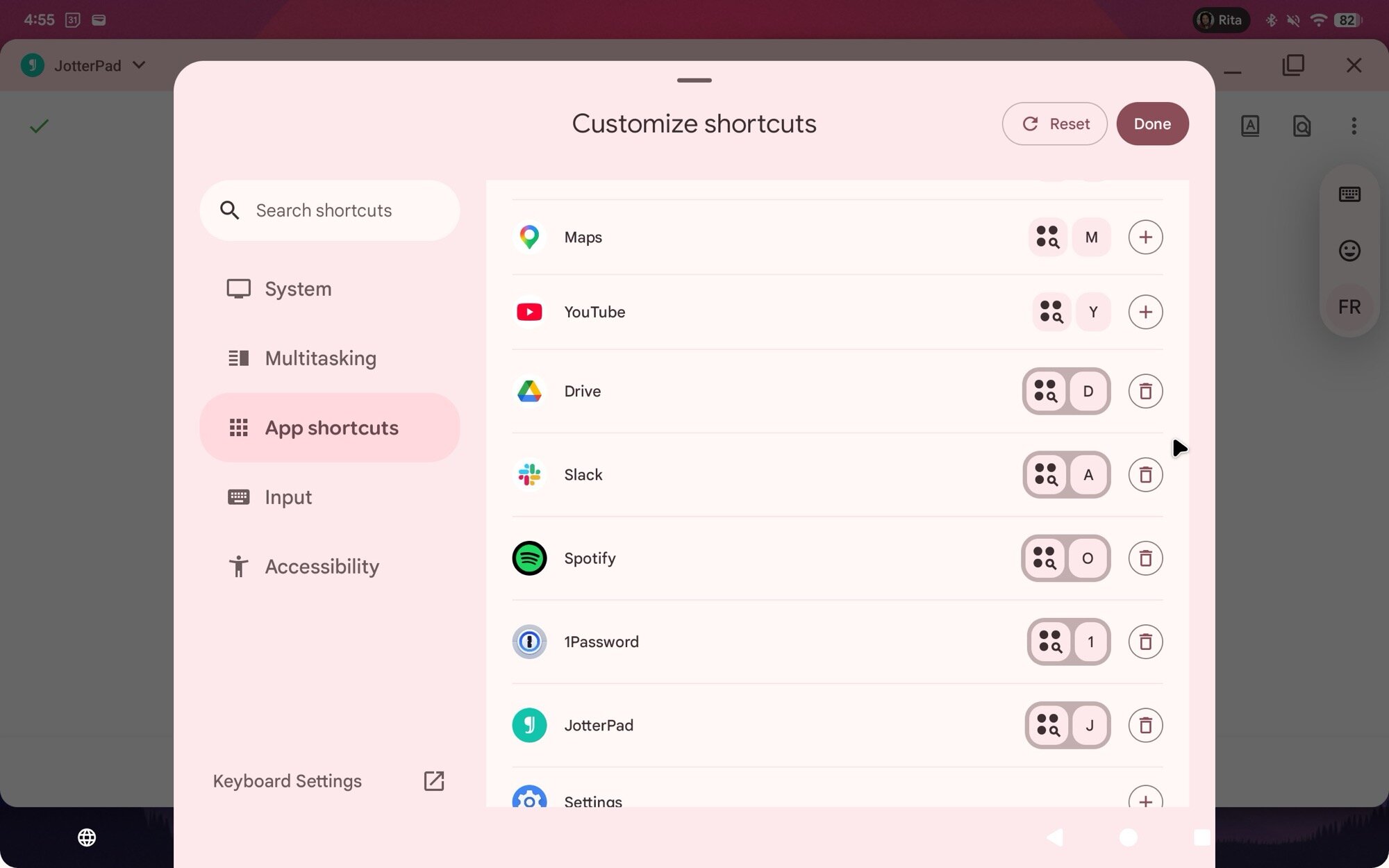 screenshot pixel tablet android keyboard shortcuts apps customized