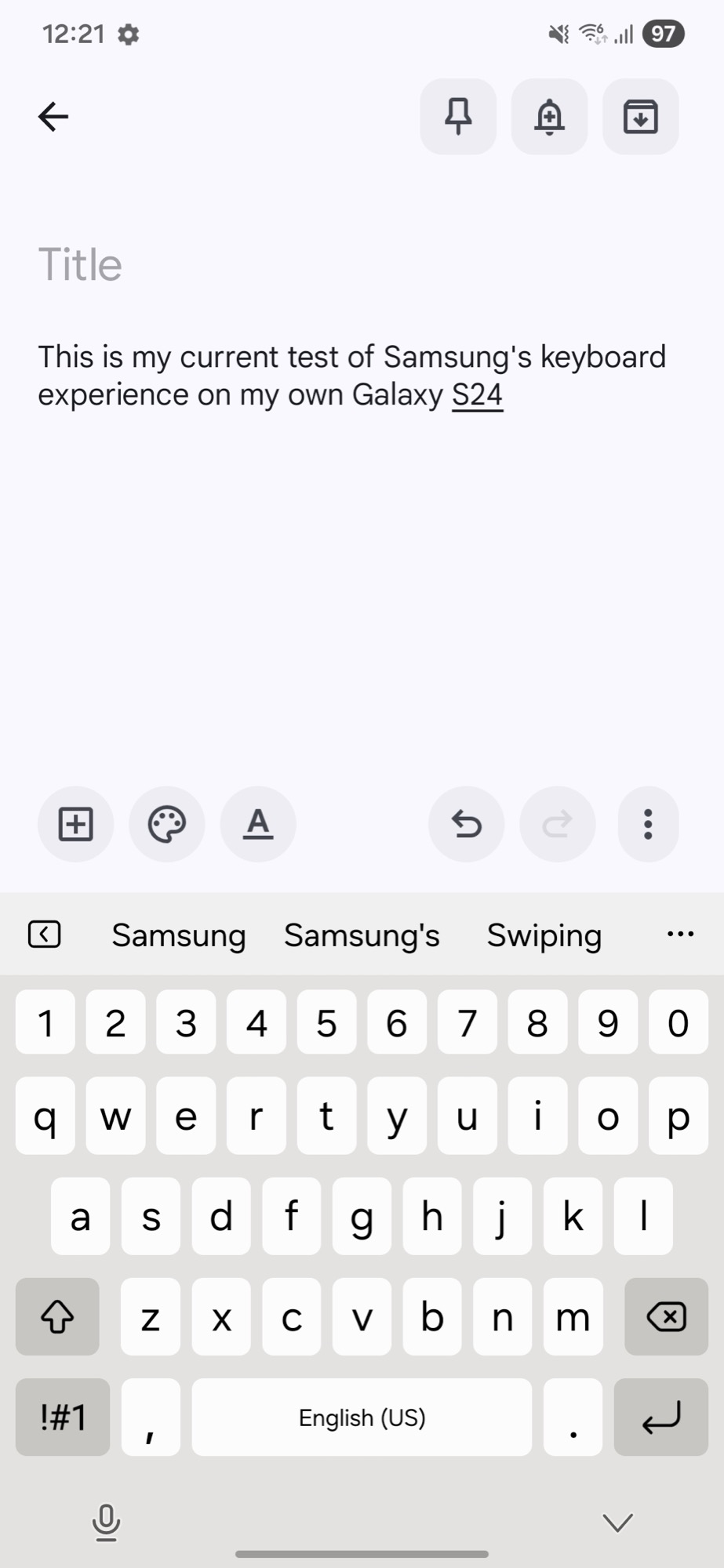 screenshot samsung keyboard random prediction 1