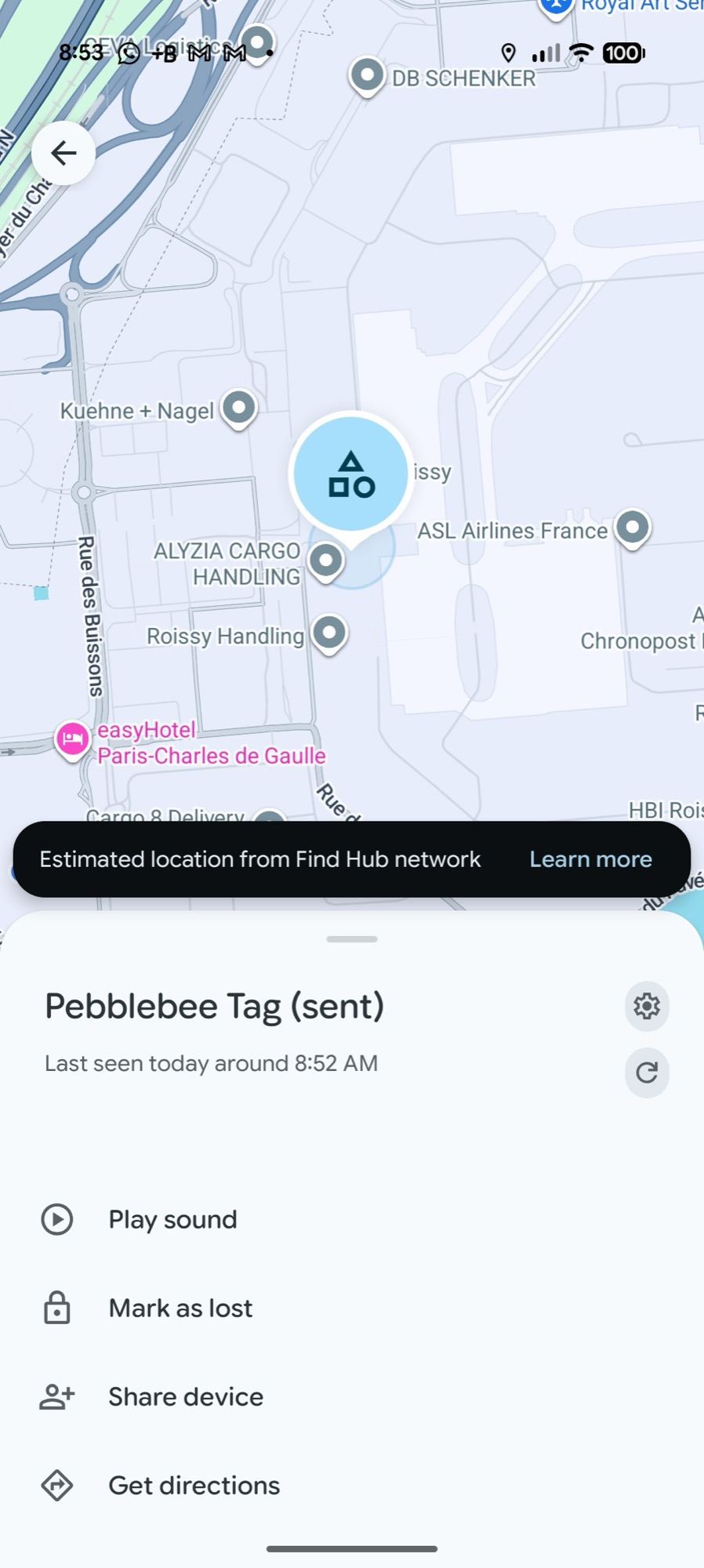 shipped bluetooth trackers test 4 pebblebee tag