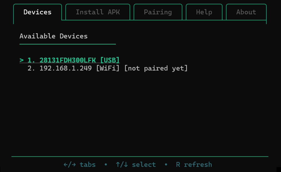 tiny apk installer devices