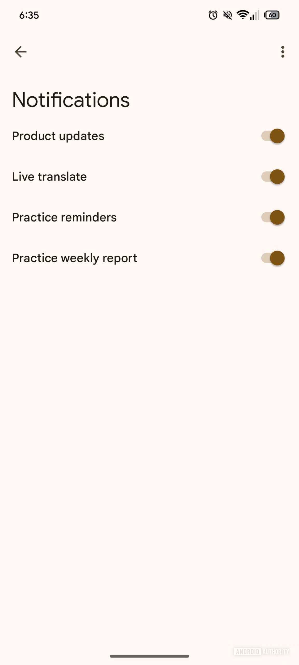 translate notifications settigns 2