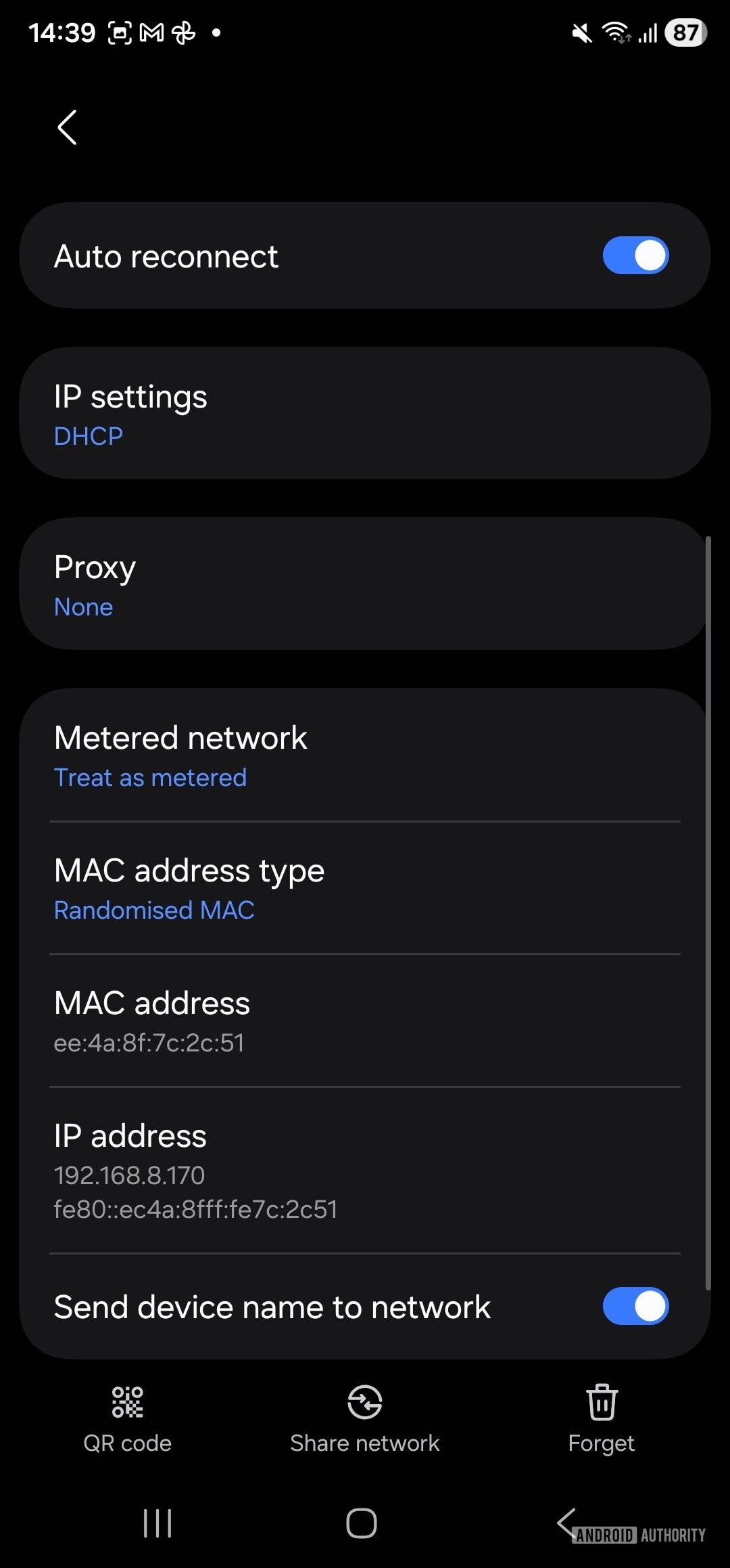 view more additional settings