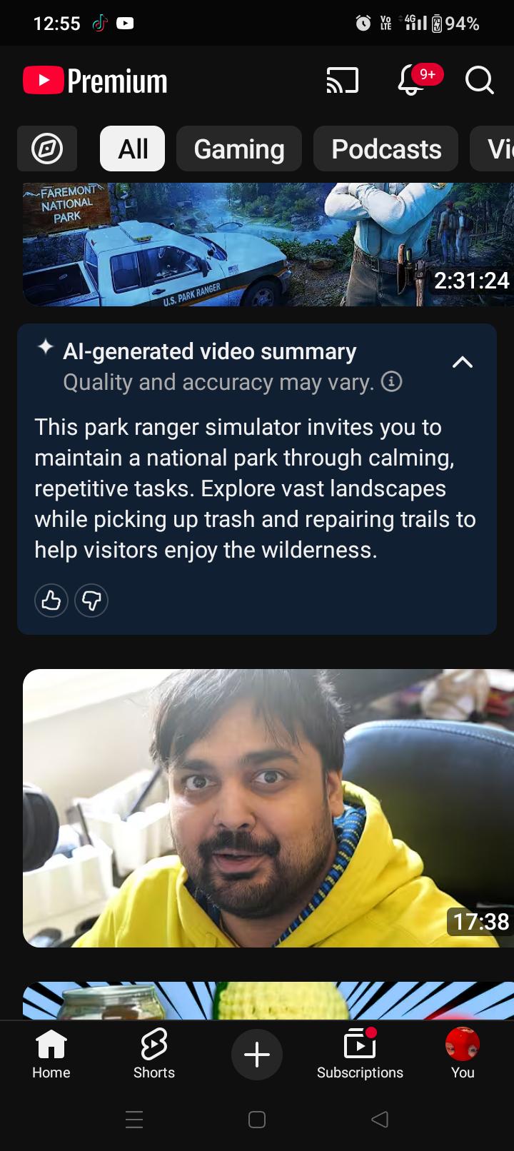 youtube AI summaries 2