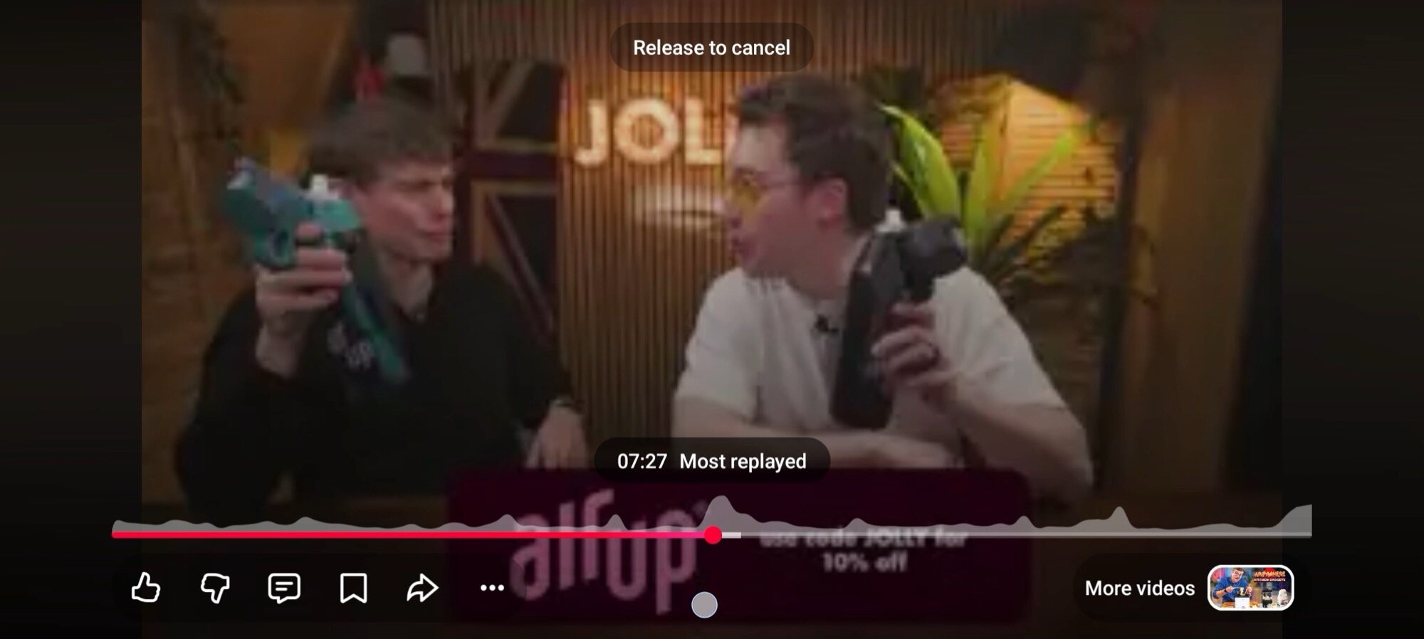 youtube mobile screenshot jump ahead most replayed