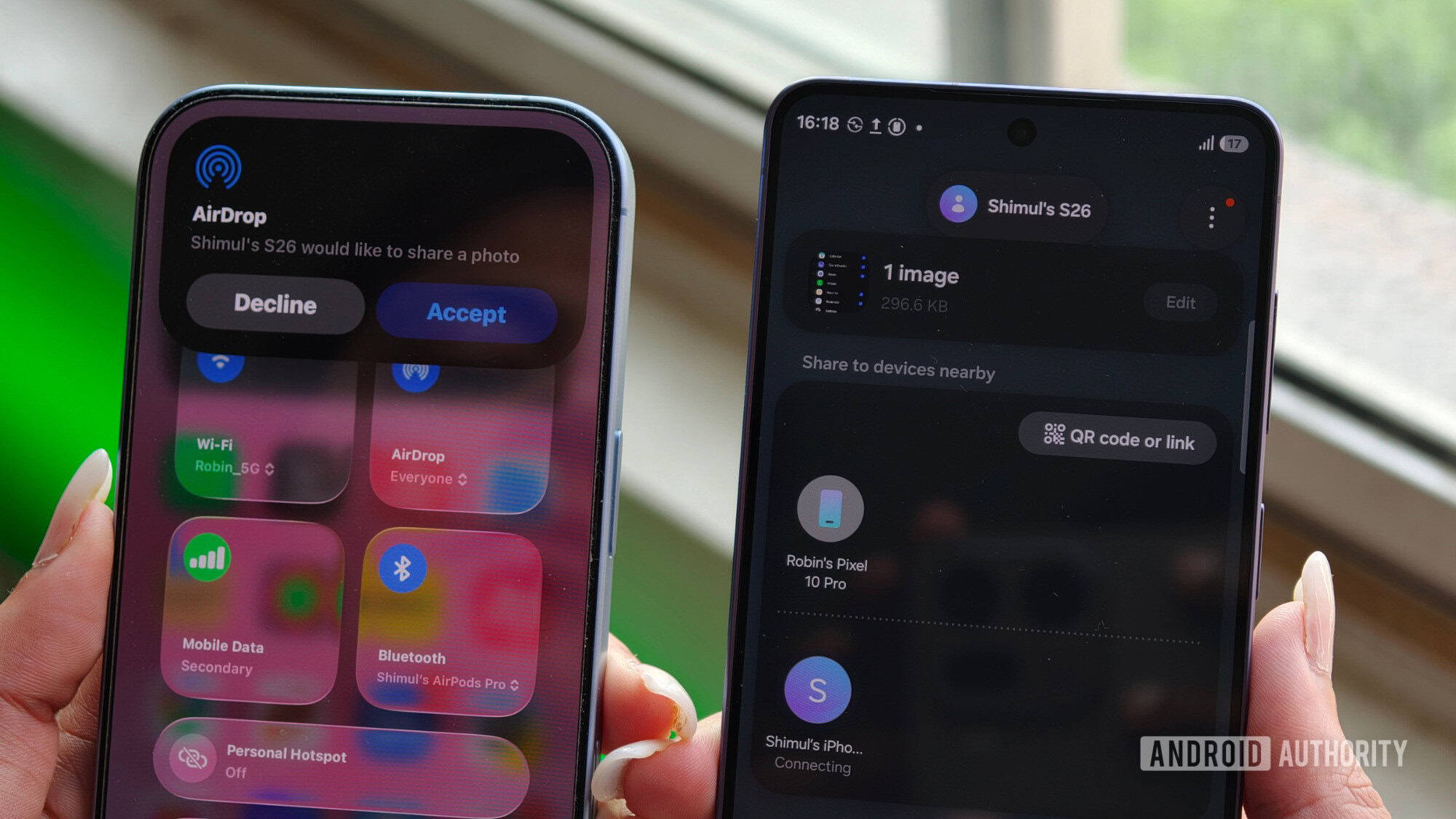 Accepting file on iPhone 17 from the Galaxy S26 Accepting file on iPhone 17 from the Galaxy S26