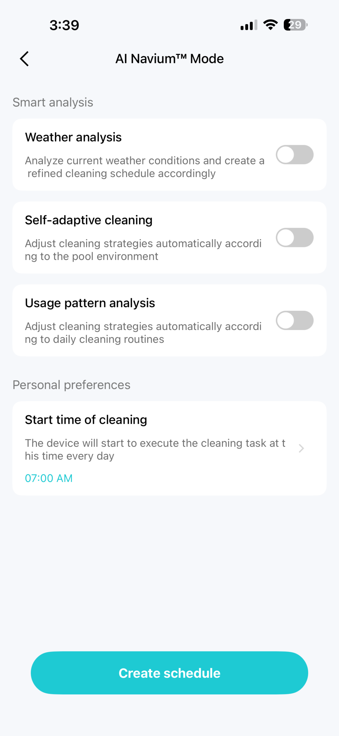 Aiper Scuba V3 robot pool cleaner app screenshots 3
