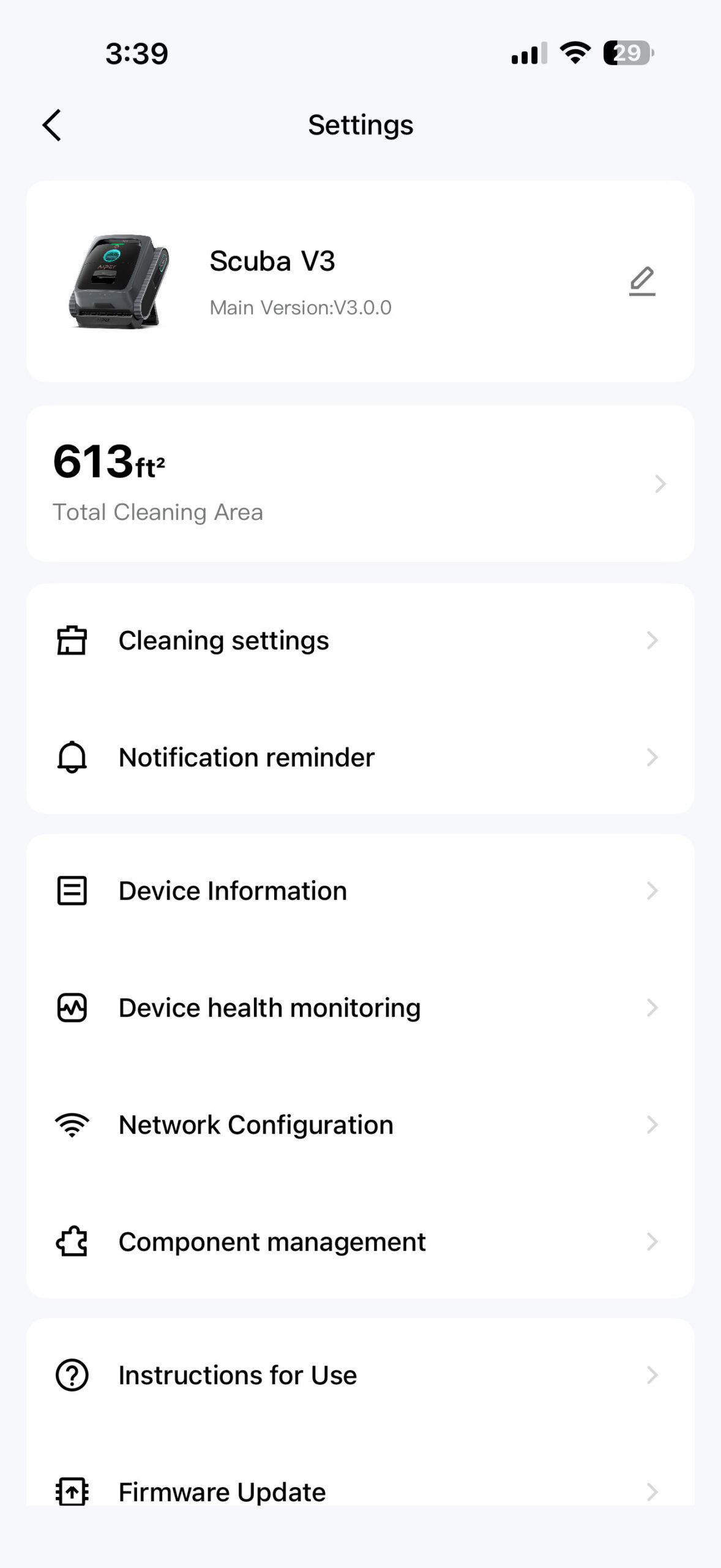 Aiper Scuba V3 robot pool cleaner app screenshots 4