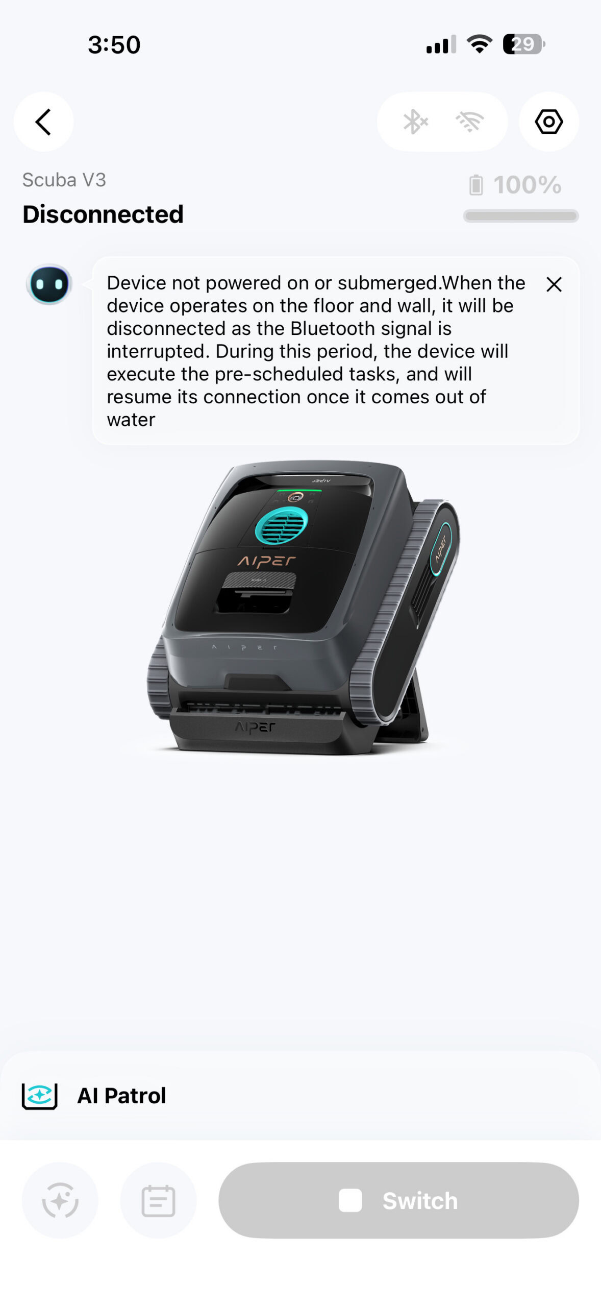 Aiper Scuba V3 robot pool cleaner app screenshots 6