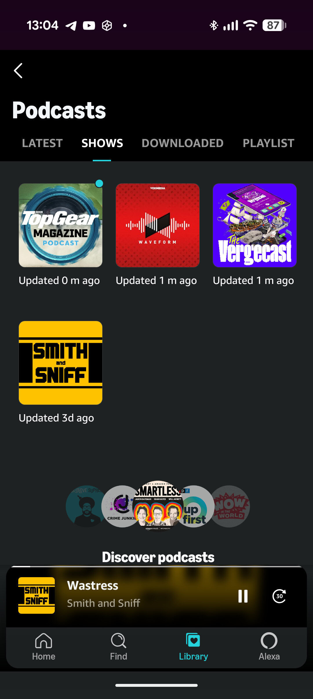Amazon music podcasts