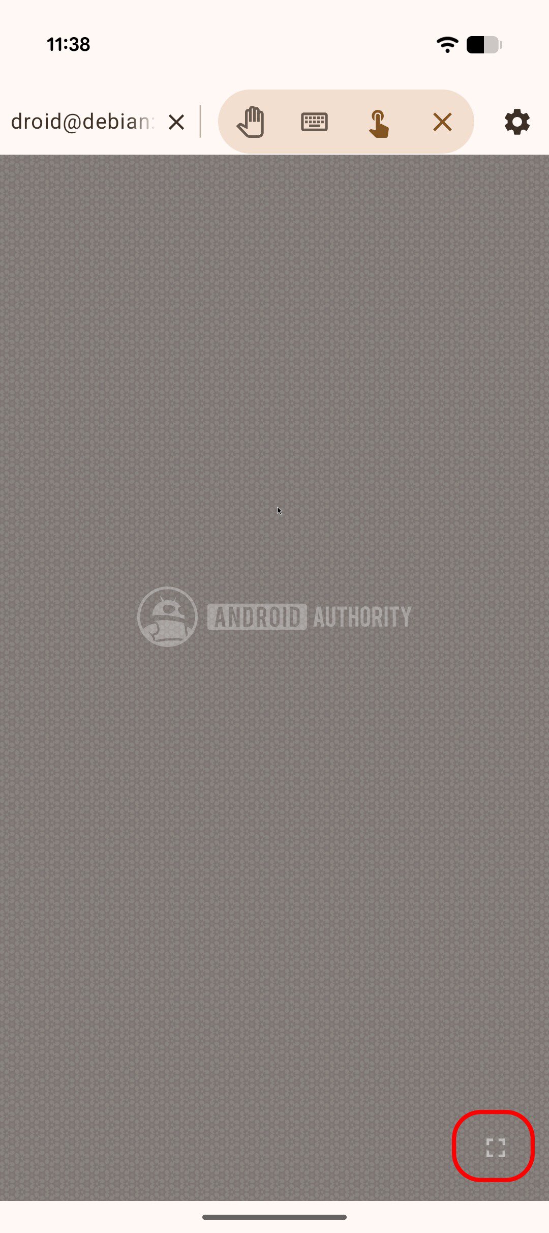 Android Linux Terminal Resolution high watermarked