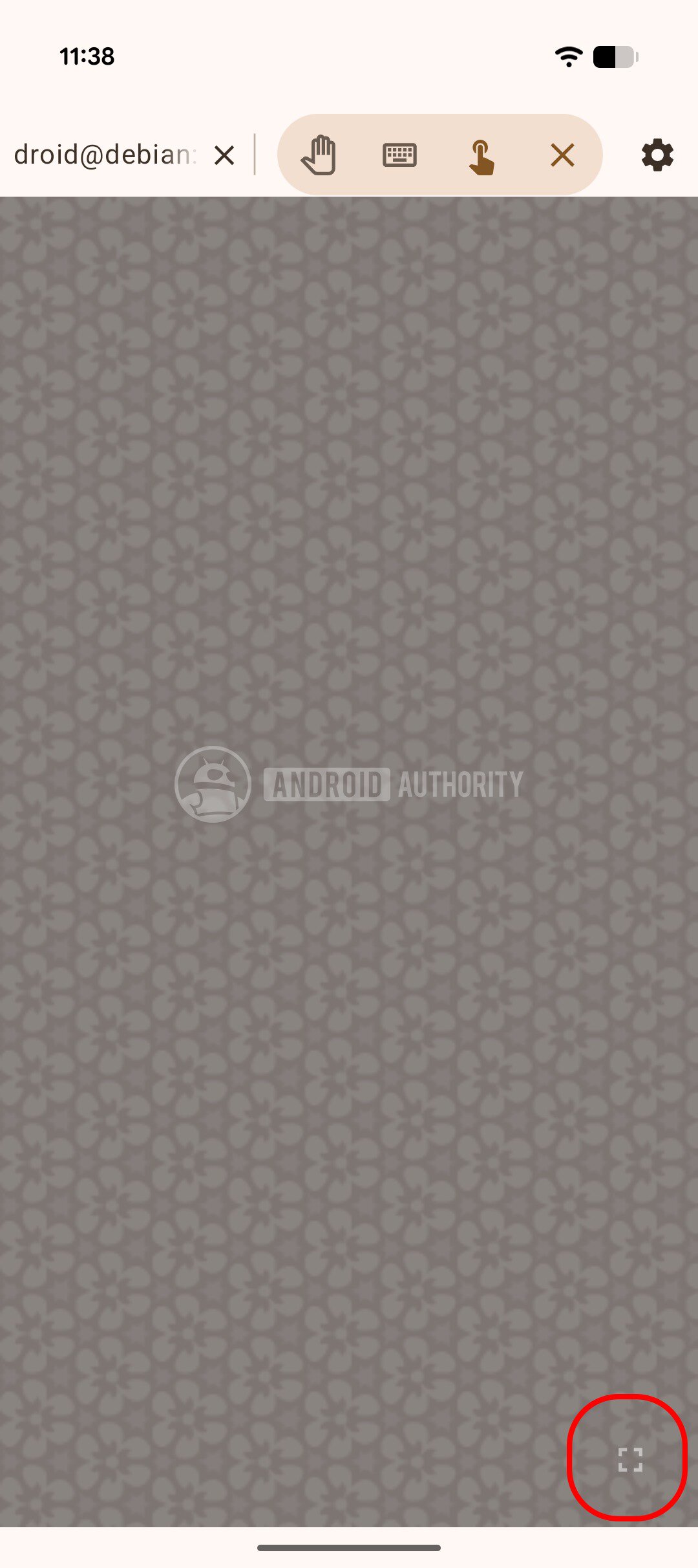 Android Linux Terminal Resolution low watermarked